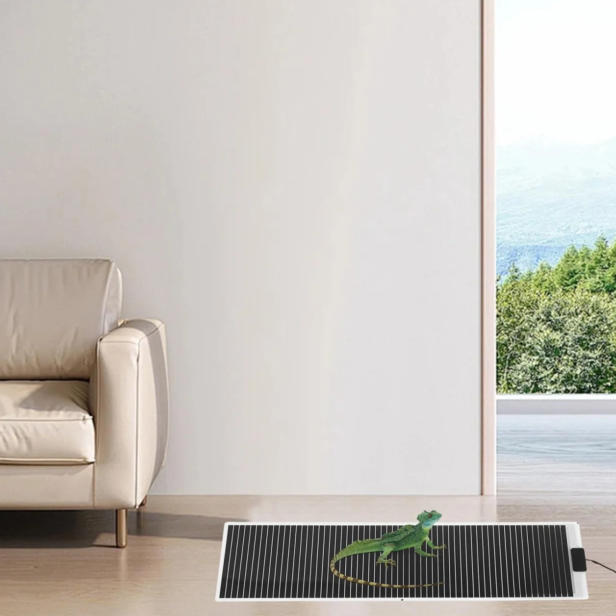 GANAZONO Tapis Chauffant pour Terrarium avec Thermostat Réglable 31.50x11.14In Chauffage Rapide pour Reptiles