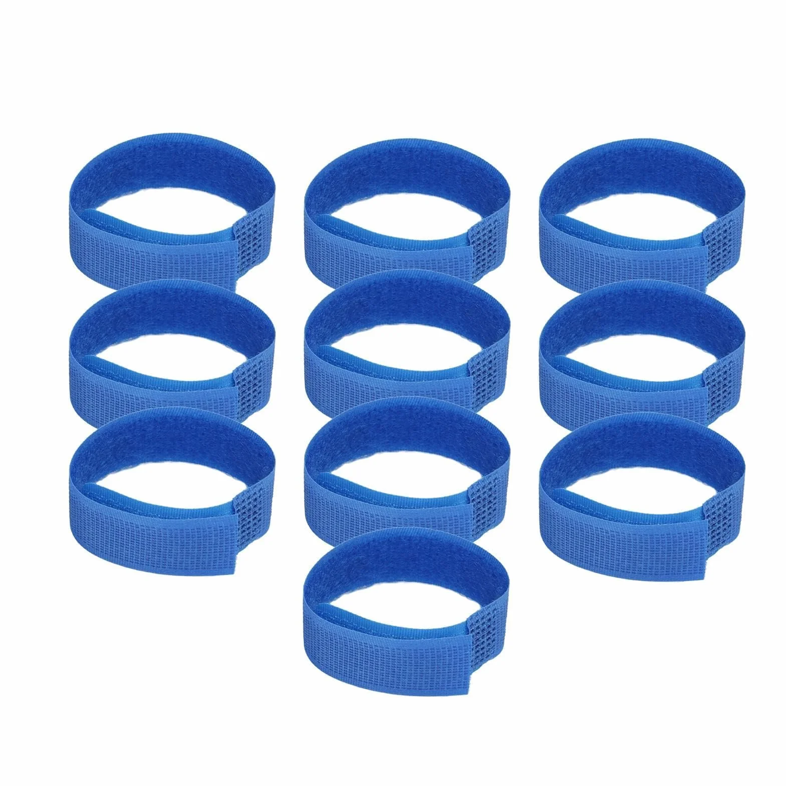 Agatige 10 Collier de Coq Réglable pour Poules, Anti-Crochets et Anti-Bruit, Bleu