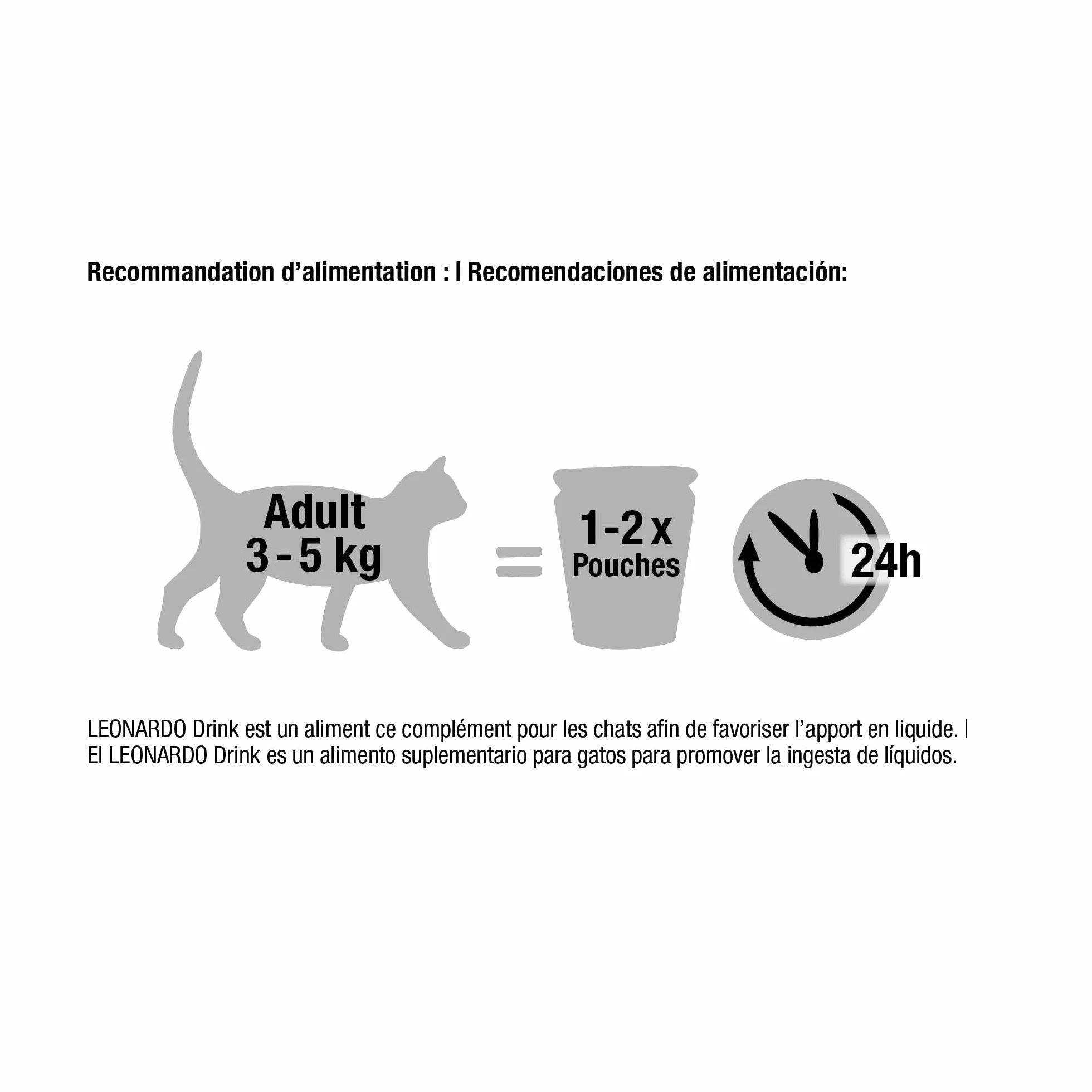LEONARDO Drink Duck [20x40g Drink au Canard] Boisson pour Chats | Bouillon de Viande sans céréales avec lamelles de Viande | Complément Alimentaire pour Chats