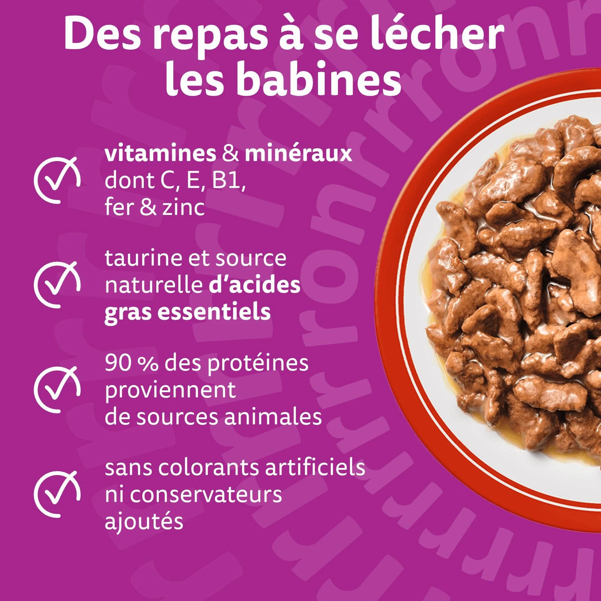 WHISKAS Aliment humide en sauce Chat adulte 84x85g Les Repas Classiques