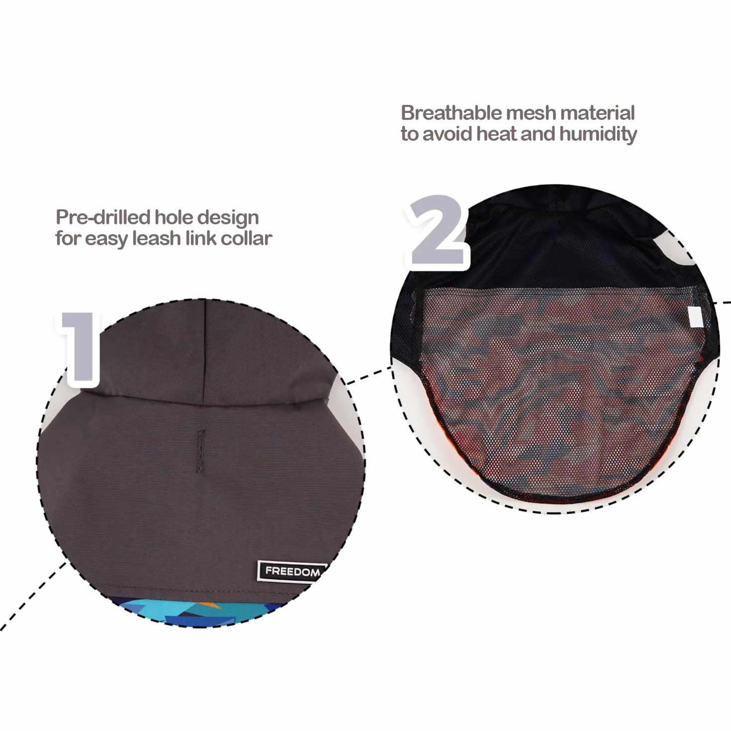 BPS Imperméables pour chiens avec capuche poche polyester XXL Bleu