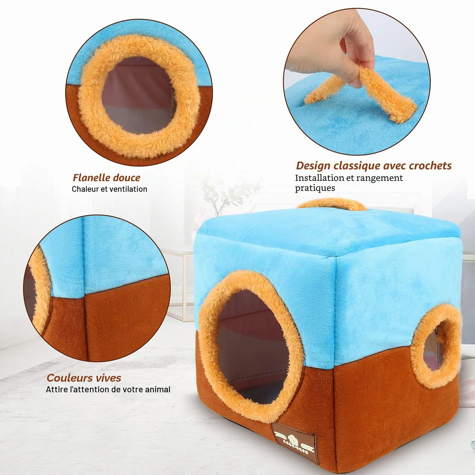 Nichoir pour Perroquet de Grande Taille – Grotte Suspendue pour Grands Oiseaux, Amazones, Gris Africains, Cacatoès