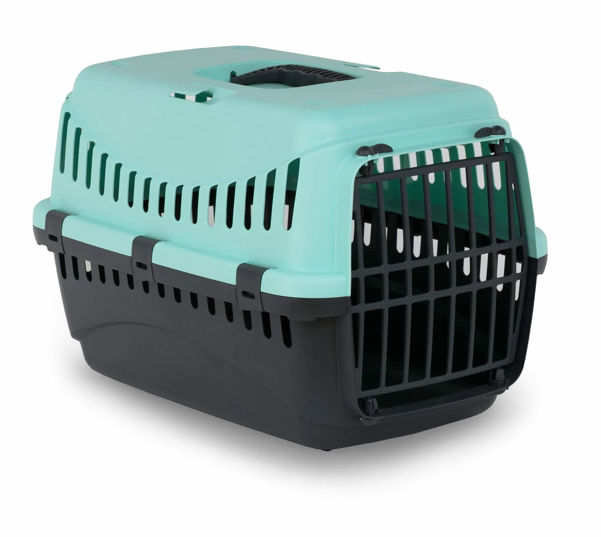 MP Bergamo Panier Transport Gipsy 50 Plastique pour Chat Bleu Turquoise 7 kg