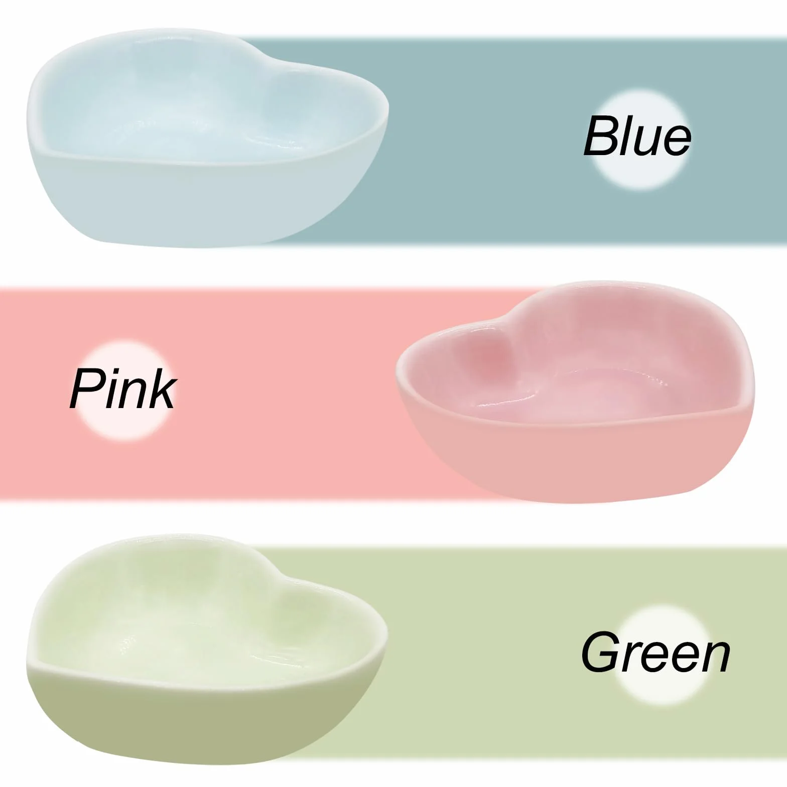 Bol céramique en forme de cœur pour hamster, cochon d'Inde, gerbille, hérisson, chinchilla, perroquet (rose)