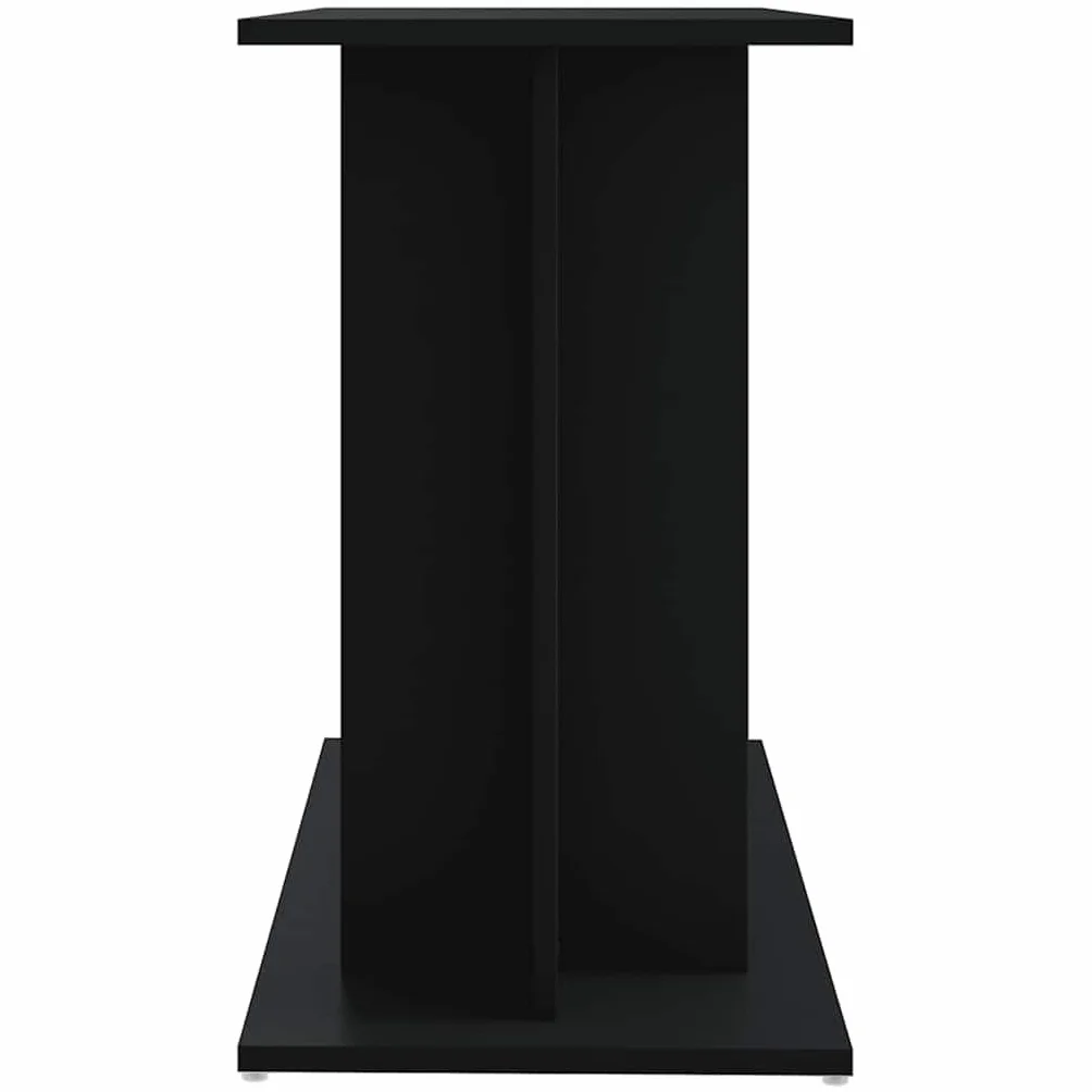 Support pour aquarium noir 80x35x60 cm bois d'ingénierie