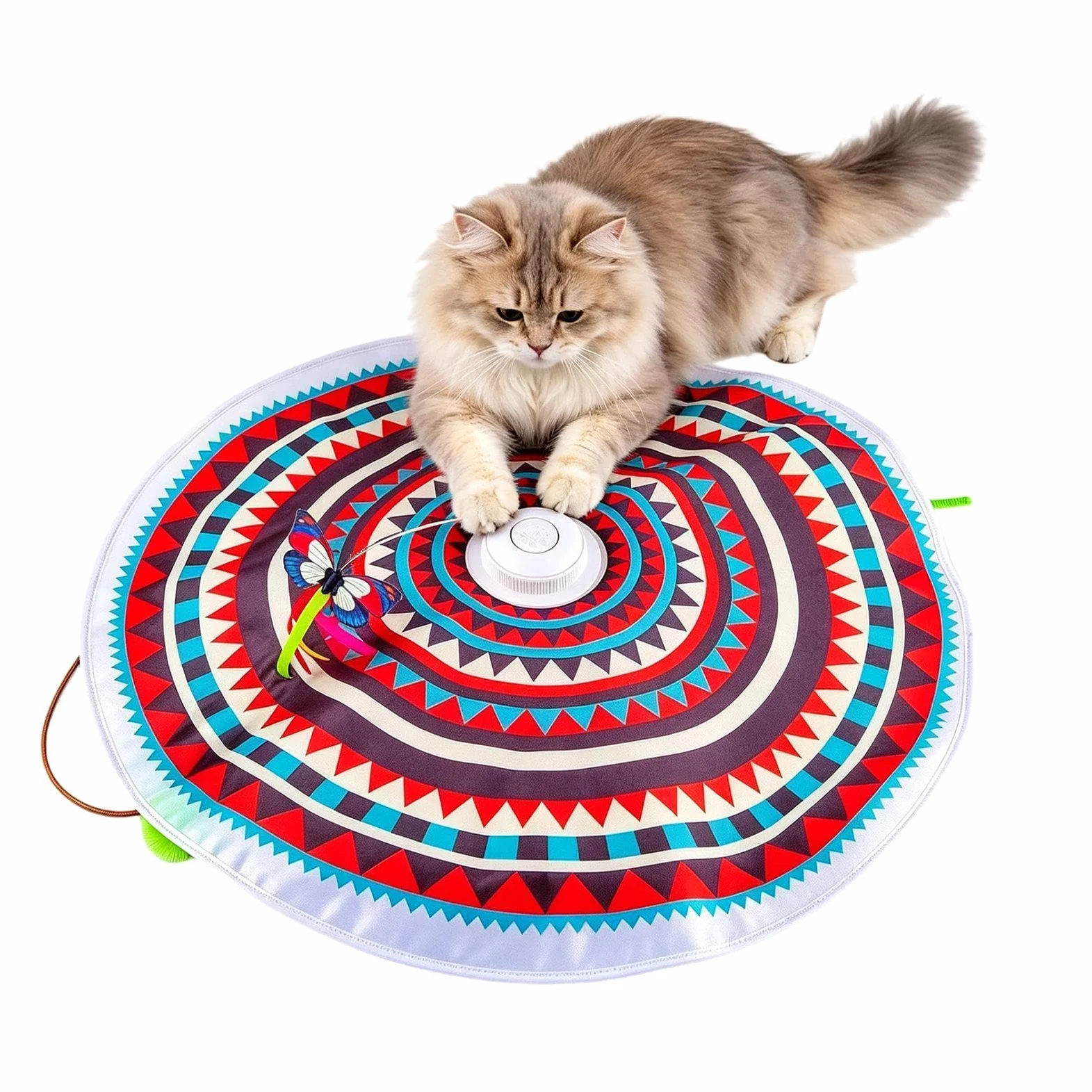 Jouet interactif pour chat rechargeable et intelligent | Jouet de soulagement de l'ennui des chats pour intérieur ou extérieur balcon appartement maison salon