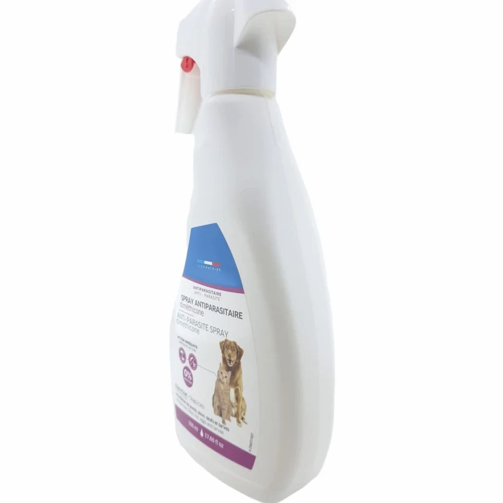 Francodex Spray antiparasitaire diméthicone 500 ML pour Chats et Chiens