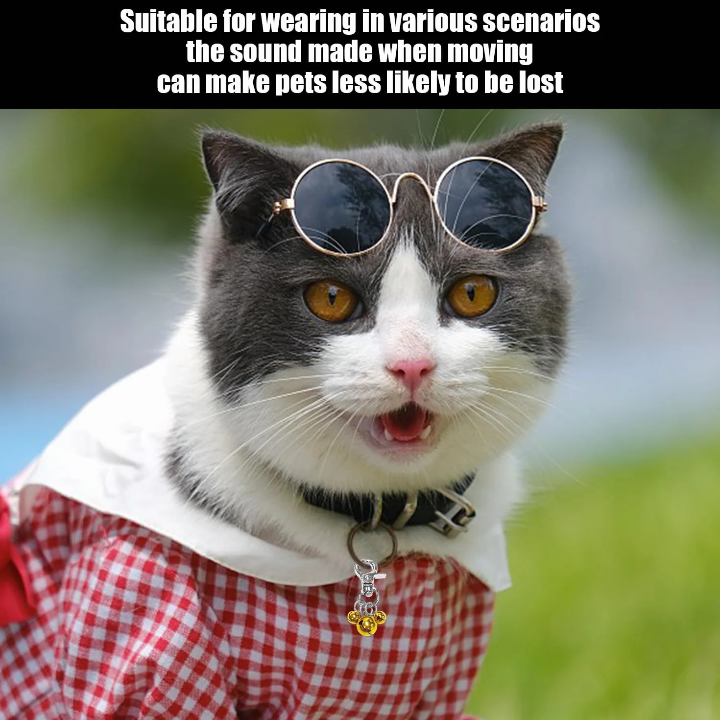 Cloches De Collier pour Animaux De Compagnie 2 Pièces, en Métal