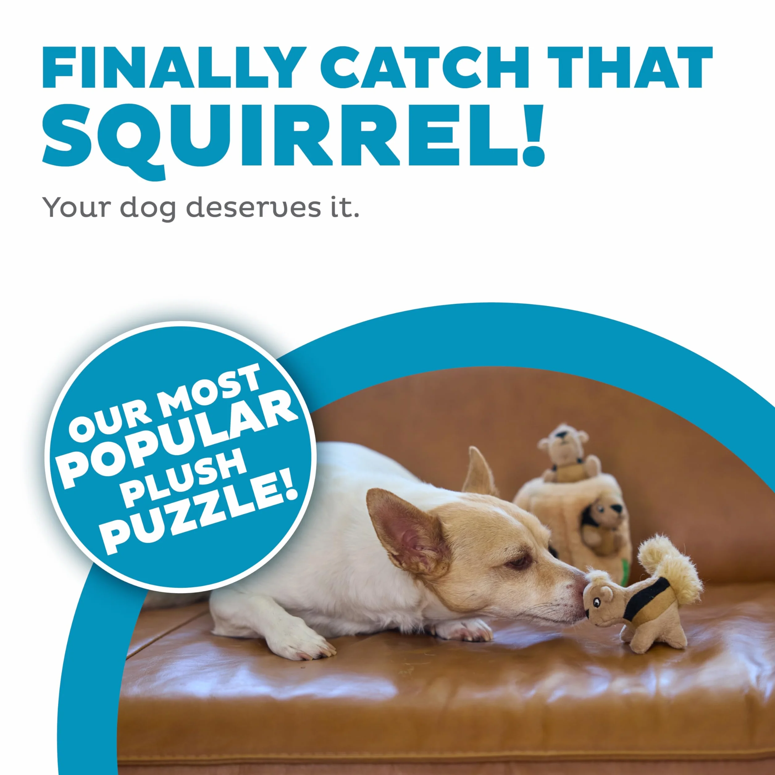 Outward Hound Casse tête pour Chiens Cache-Cache Ecureuil en Peluches Petit format