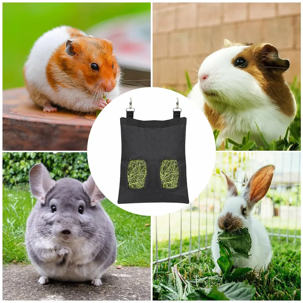 Sac de Foin Lapin avec Crochet en S, Nourriture pour Lapin