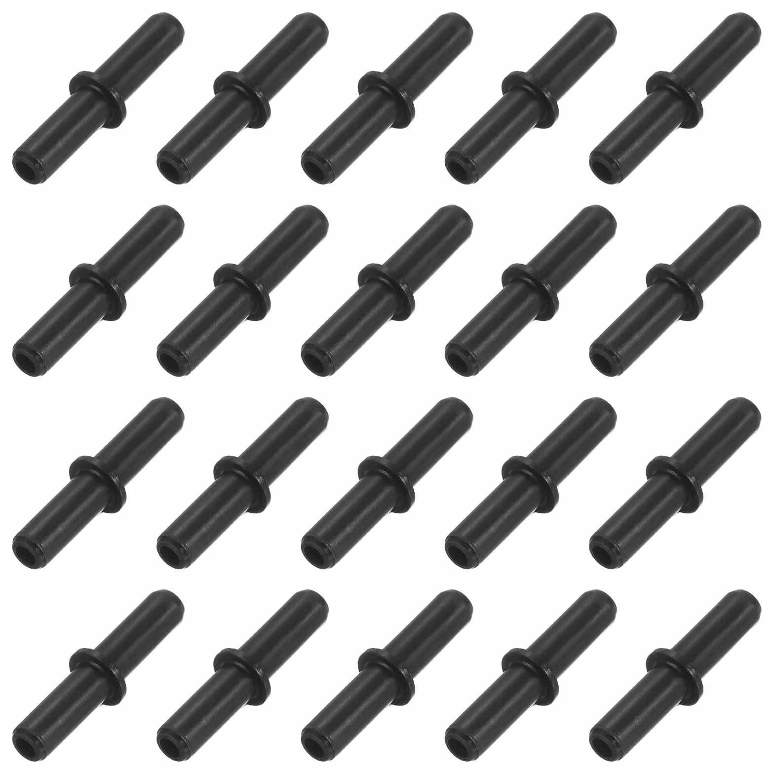QUARKZMAN 20Pcs Raccord De Valve d'air pour Aquarium, Valves Anti-Retour en Plastique pour Tuyau d'air De 4mm ID pour Bassin Ou Aquarium, Noir