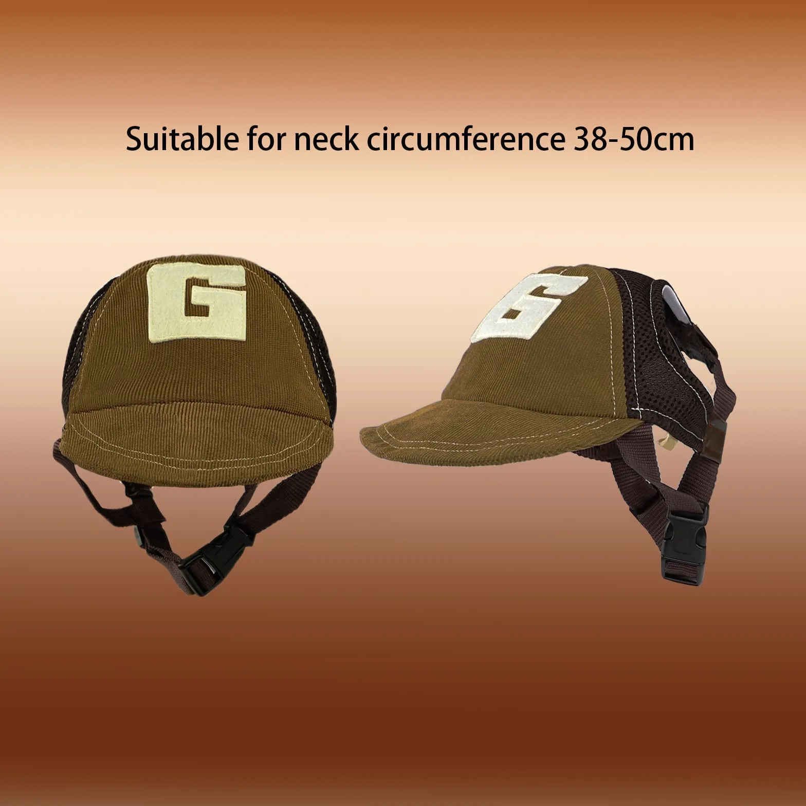 Casquette de Baseball pour Chien Chapeau Soleil Réglable avec Trous d'Oreille Visière Chiot