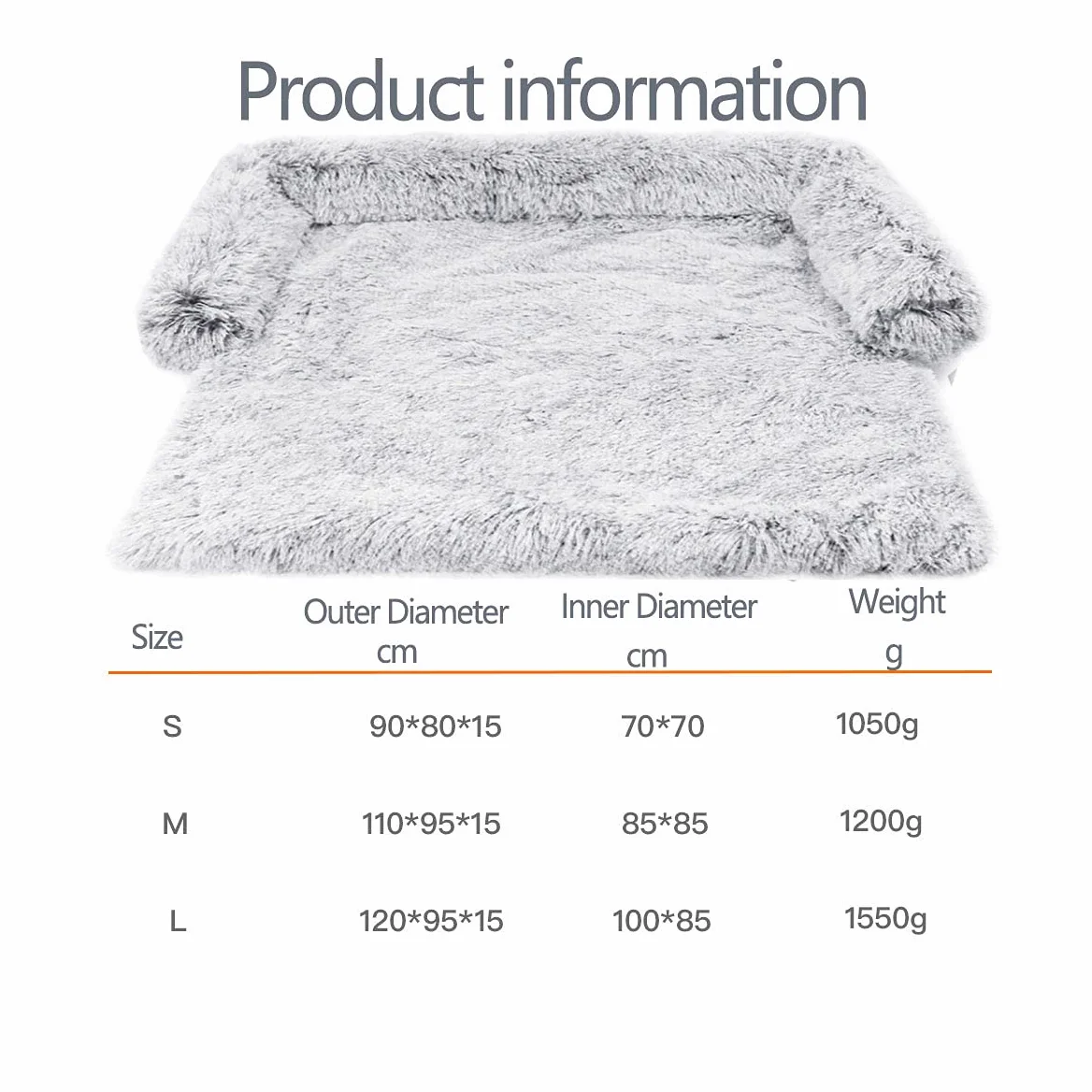Tapis pour Chien en Peluche Canapé Grande Taille avec Fermeture Éclair