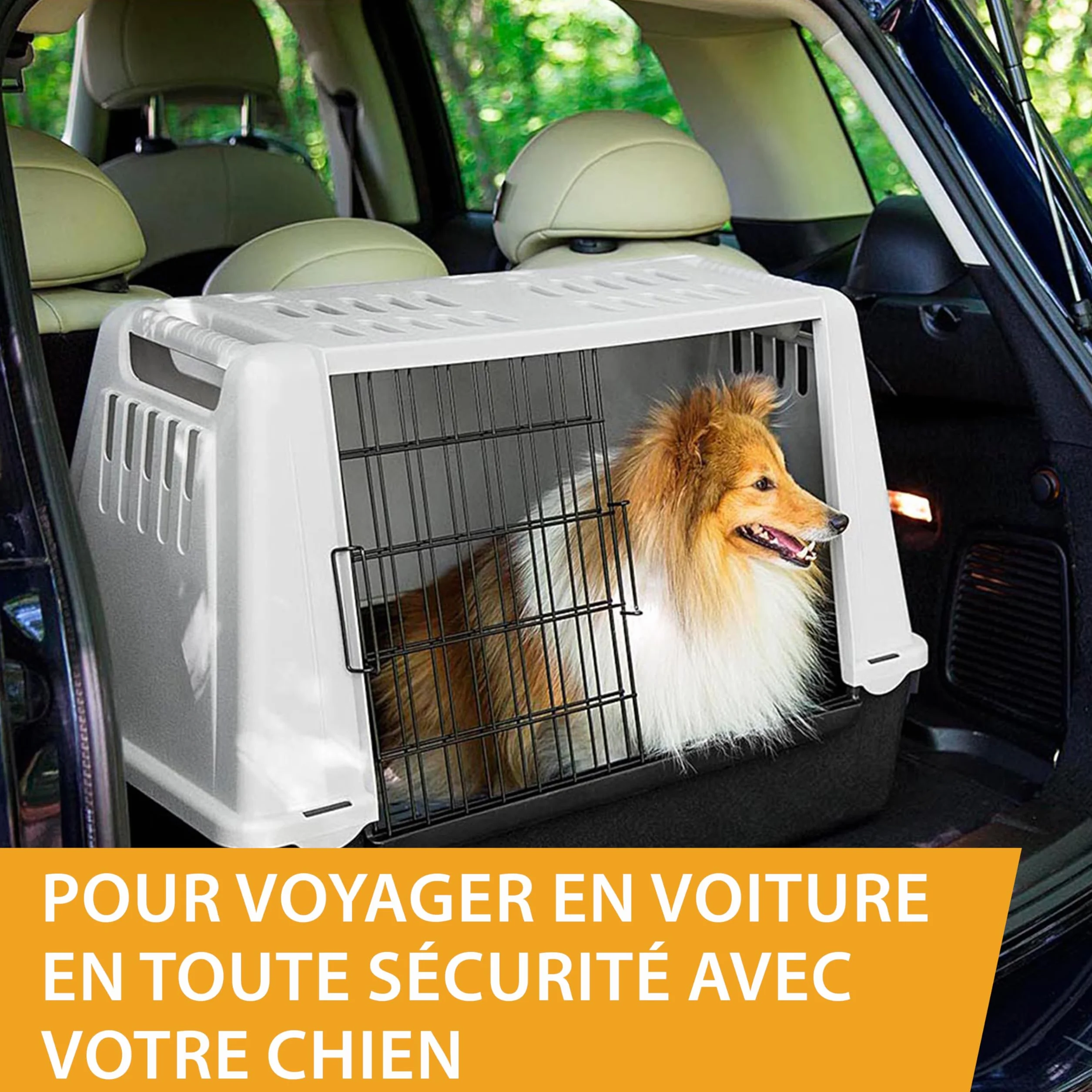 Ferplast ATLAS CAR MINI Transport Chiens Voiture Grilles aération Tapis Drainant