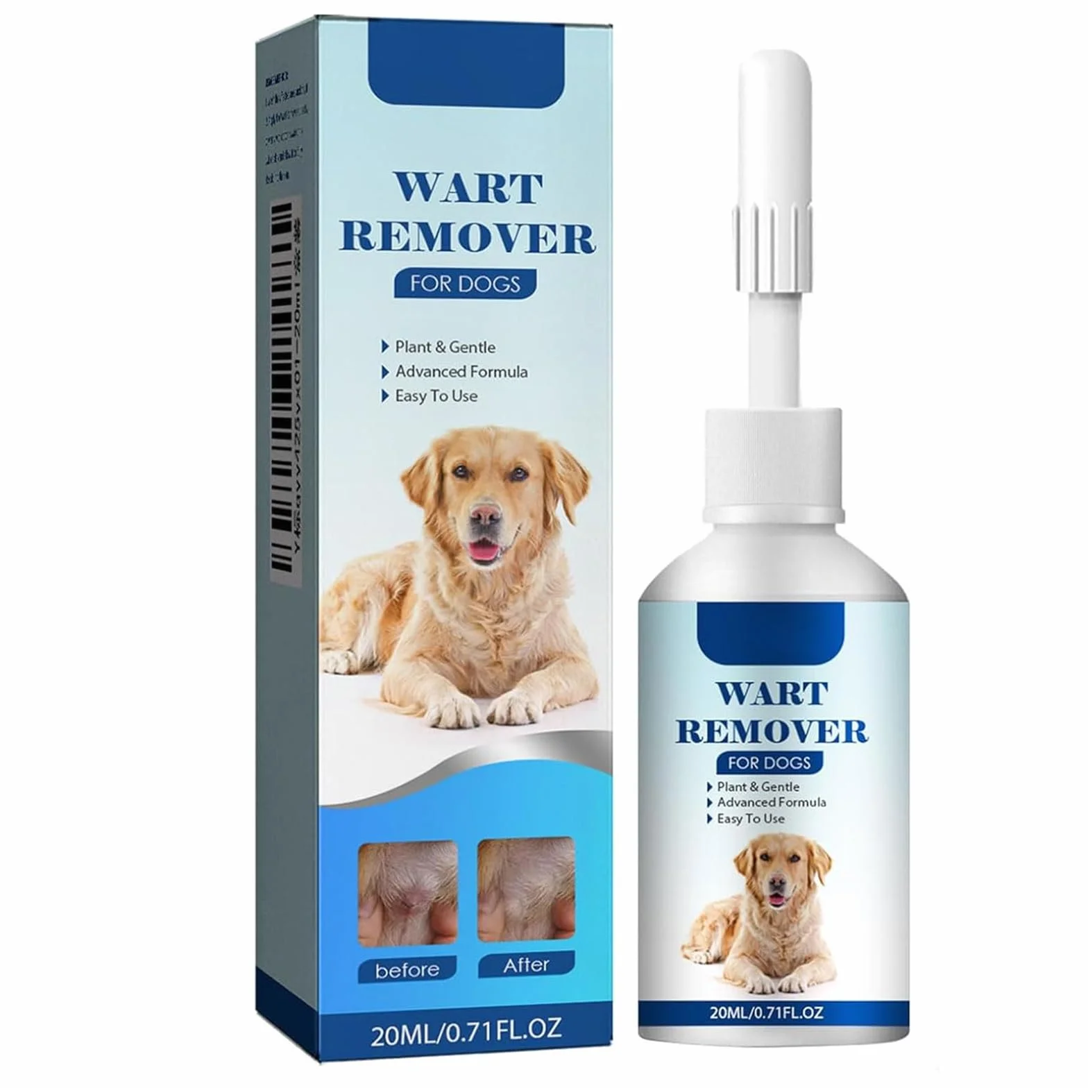 Crème pour Animaux de Compagnie pour Chiens et Chats, Éliminateur de Verrues Naturel, 20 ML