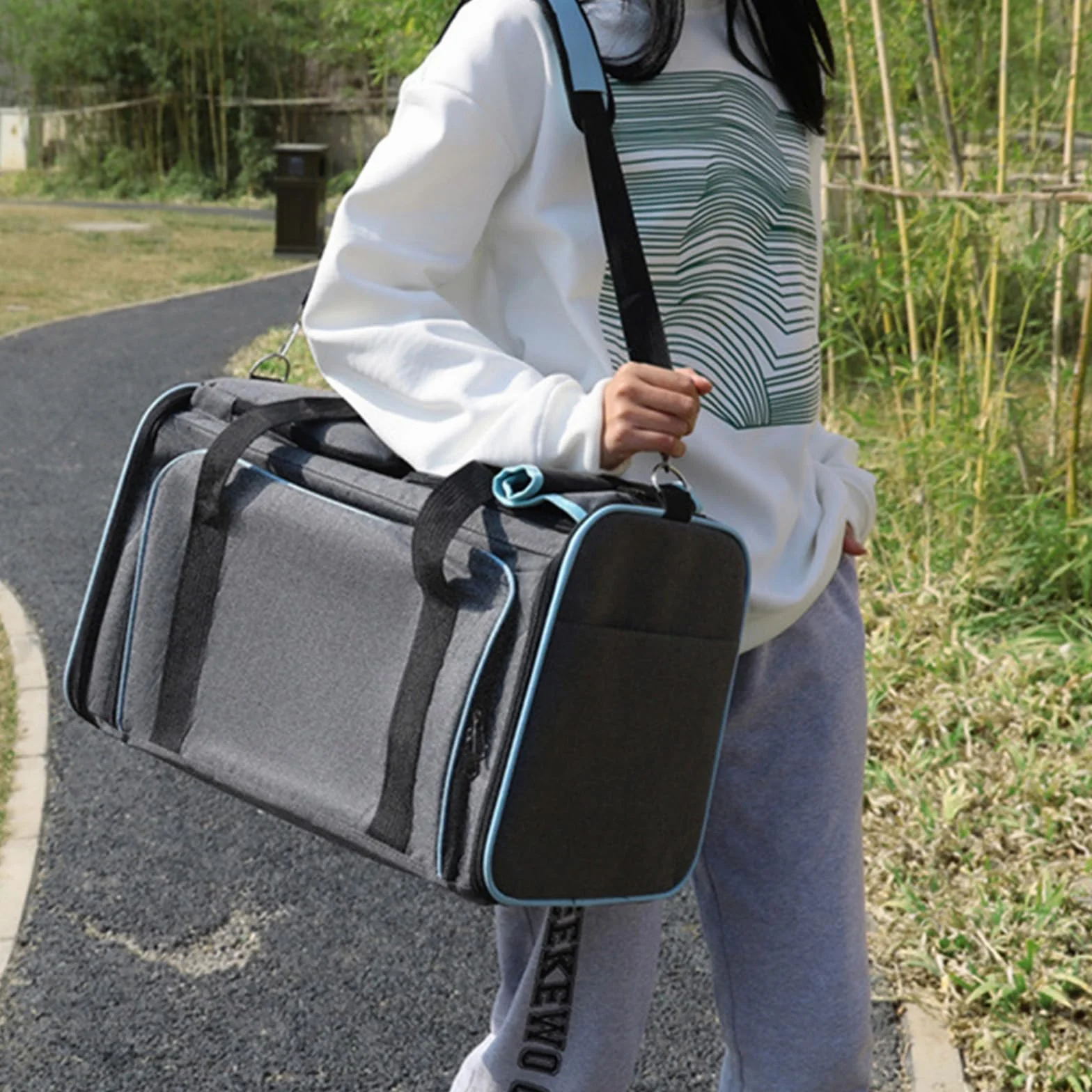 Sac de transport pliable pour chat - Respirant - Avion, voiture, voyage - Petits chiens