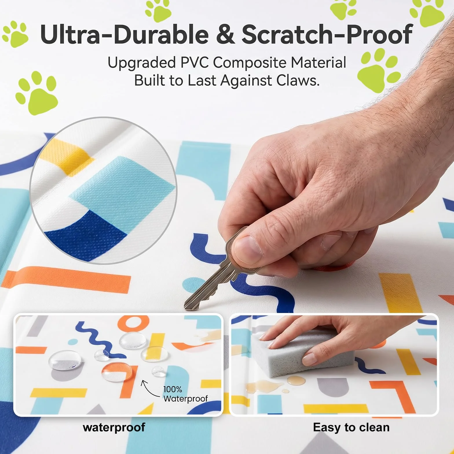 Tapis Rafraichissant Chien Chat 40x50 cm Blanc Auto-Refroidissant Non Toxique
