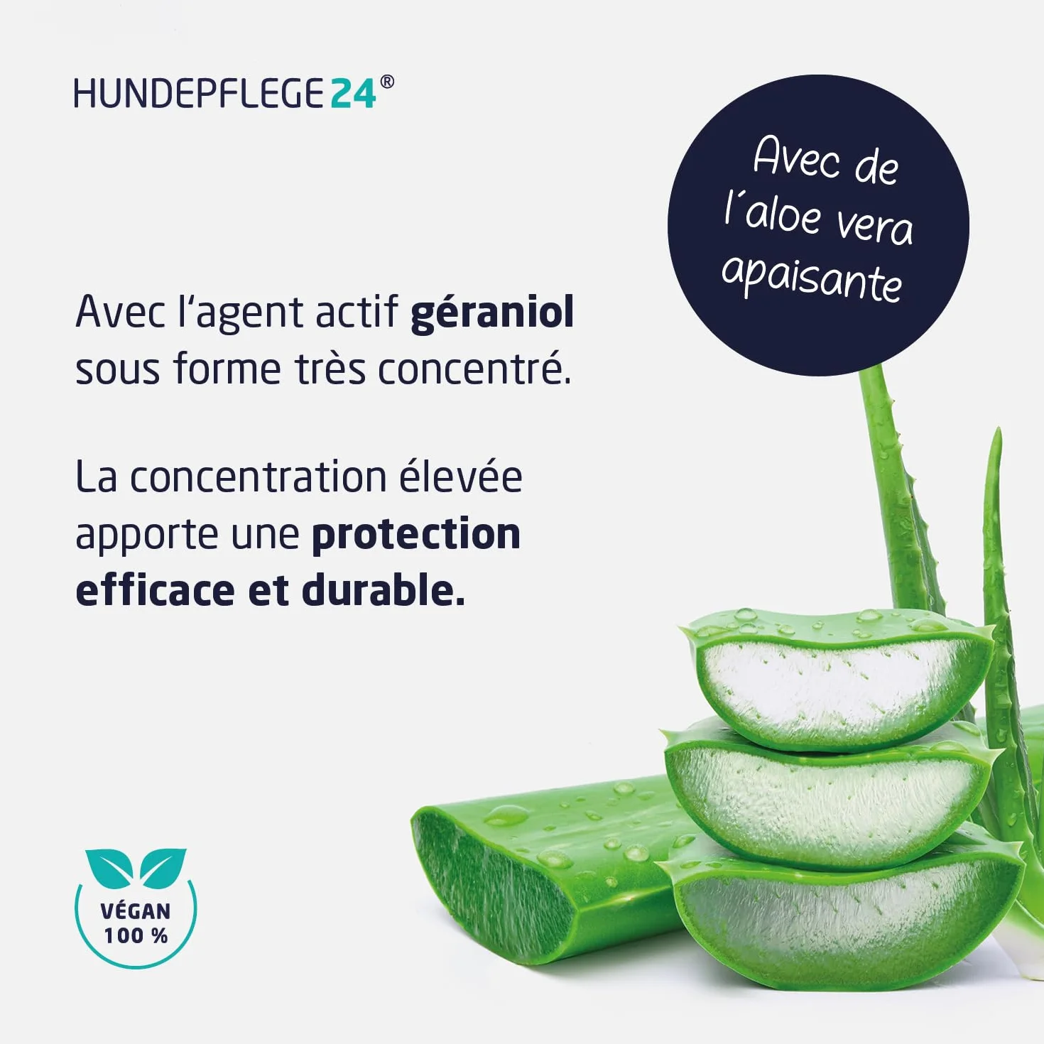 Spray Anti Tiques et Anti Puces Chien 500ml - Protection Efficace Contre Tiques, Puces & Acariens avec Géraniol et Aloe Vera