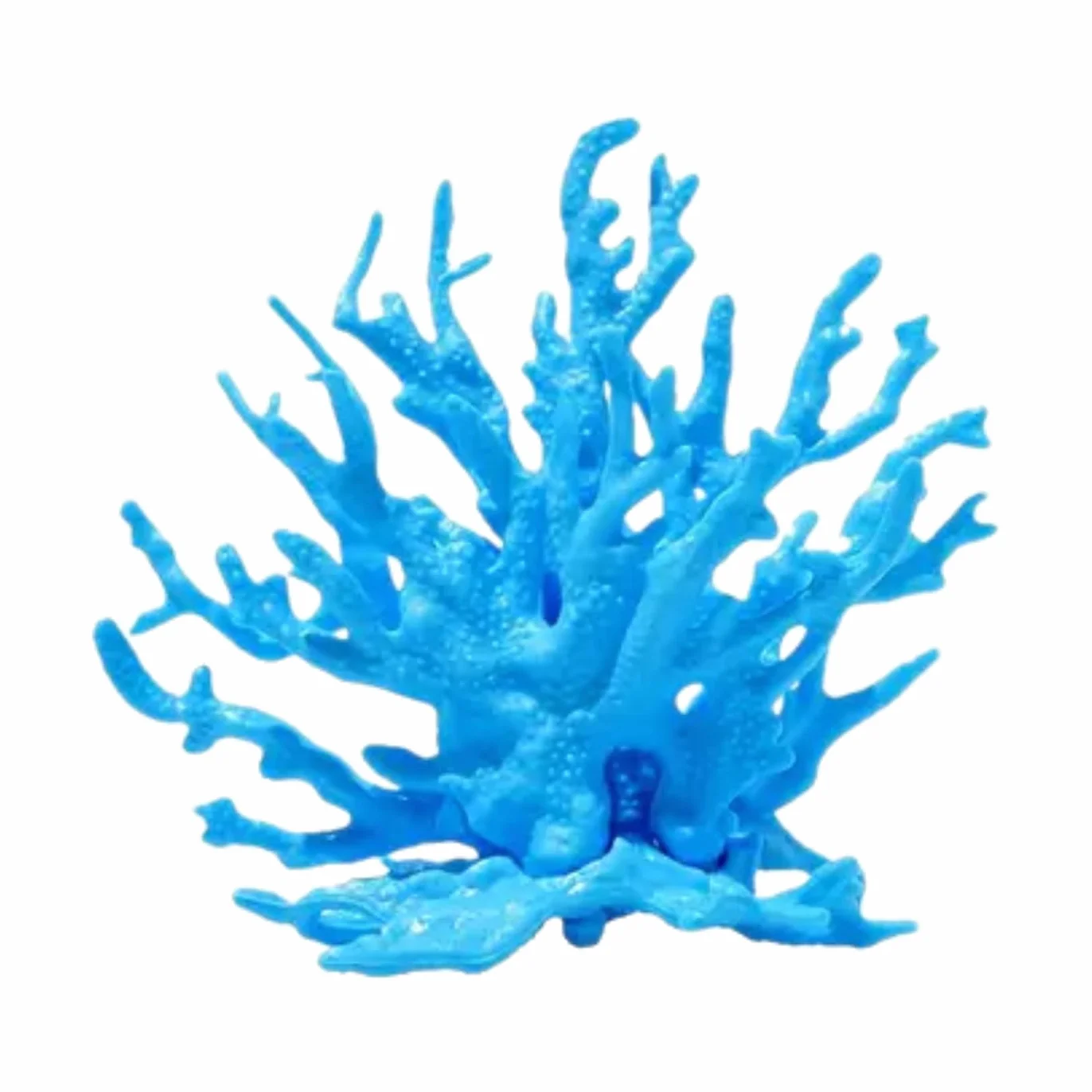 Corail Artificiel pour Aquarium Décoration Réaliste Résine Non Toxique Eau Douce Salée Bleu