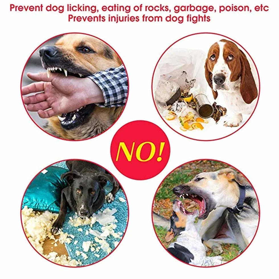 HEELE Muselière Souple Réglable pour Chiens en Nylon - Anti-Aboiement et Anti-Morsure - pour Petits et Moyens Chiens, Noir, M