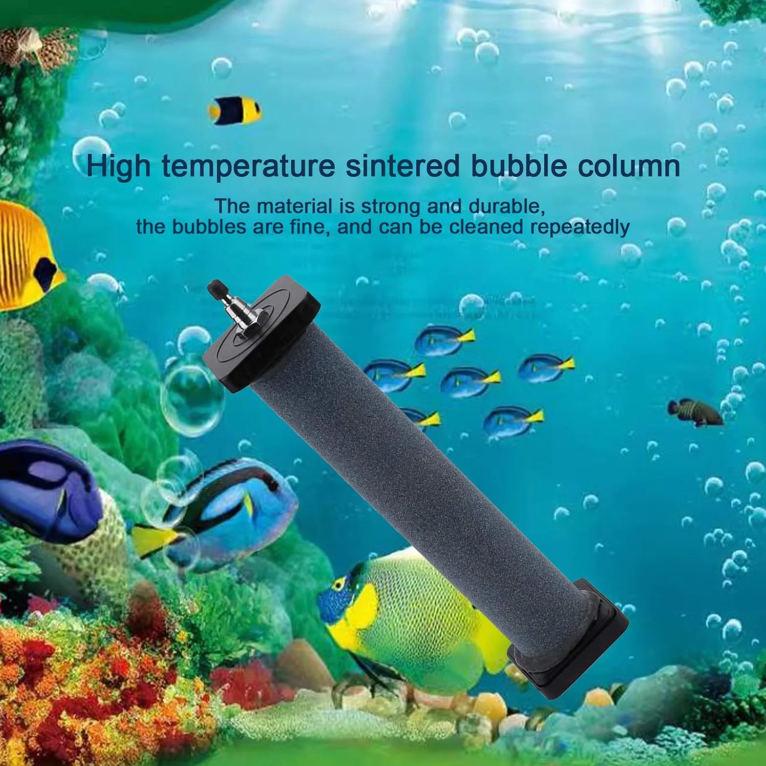 Pierre d'air aquarium Cylindre Diffuseur de Bulles pour étang Jardin Système de Circulation