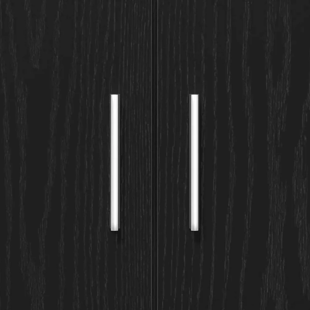 vidaXL Support d'aquarium Chêne Noir 81x36x73 cm Bois d'ingénierie