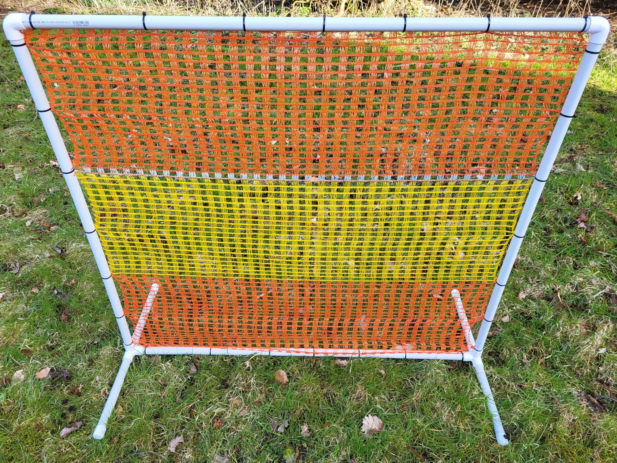 NADAC HOOPERS Lot de 2 clôtures d'agilité en PVC Conforme VDH Jaune/Orange 1,05 m x 1,15 m x 1,15 m 1,4 kg