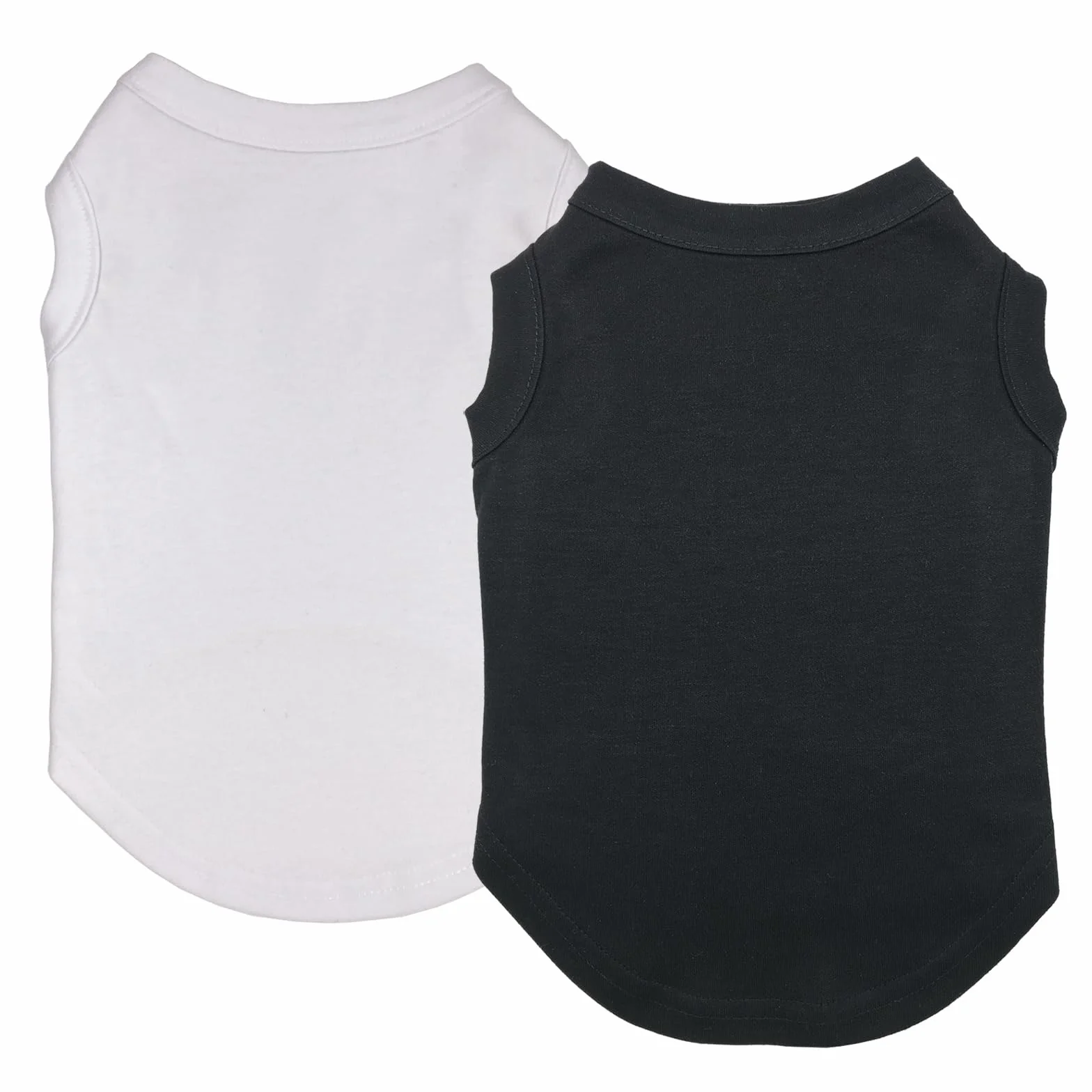 Izefia 2 Pièces Chemise pour Chien Vêtements Chiot T Shirt Respirant Été Coton Gilet Chat Moyen