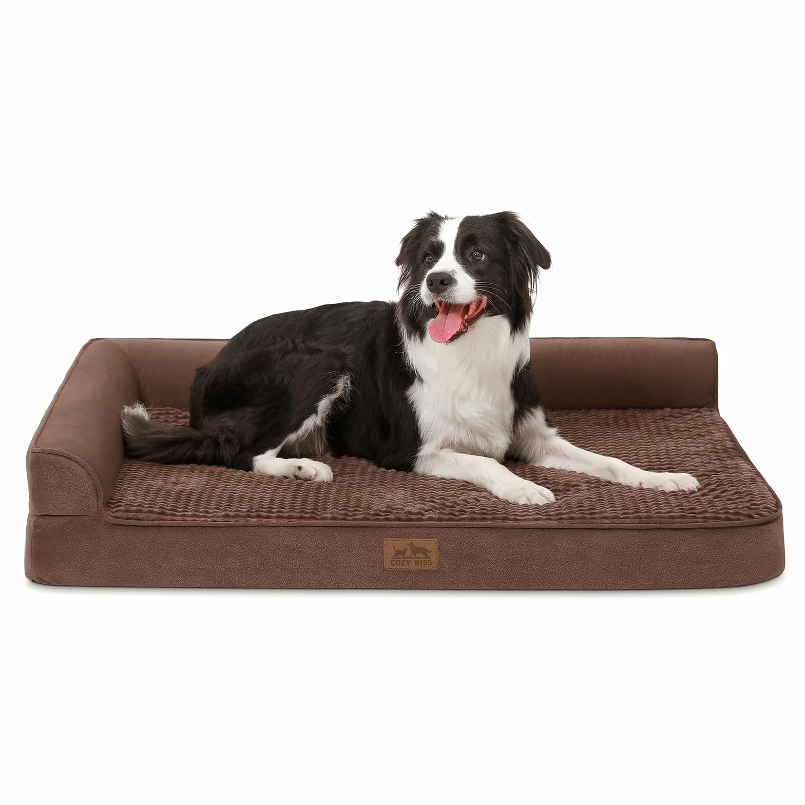 COZY KISS Canapé Chien Orthopedique Dehoussable Grande Taille L 107cm