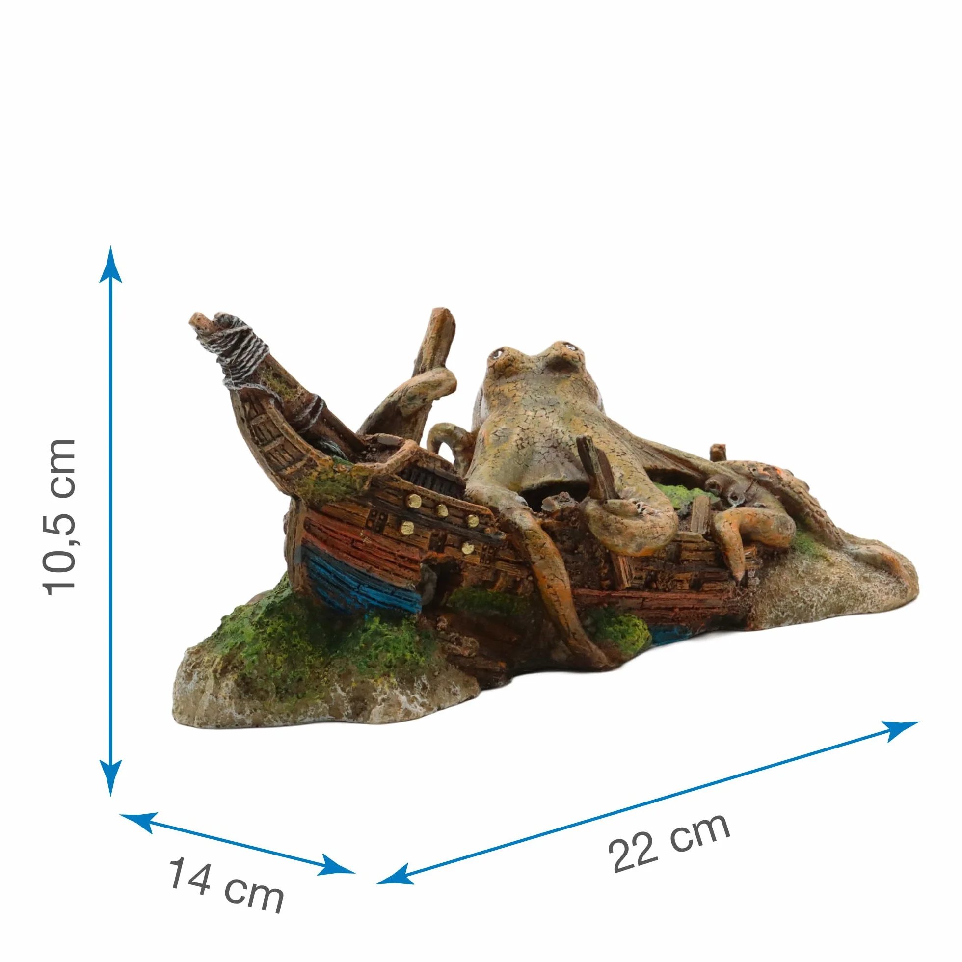 Amtra Wave Epave Pieuvre Aquariophilie