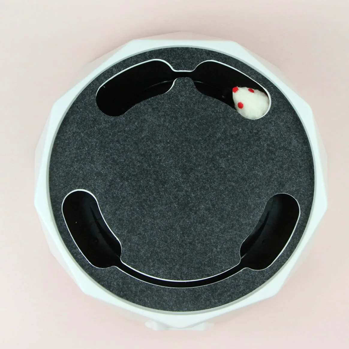 Alipis Électrique pour Chaton Souris Blanche Simulant L'expérience de Chasse et Mouvement de Fouissage, Interactif en Abs pour Exercice Intérieur