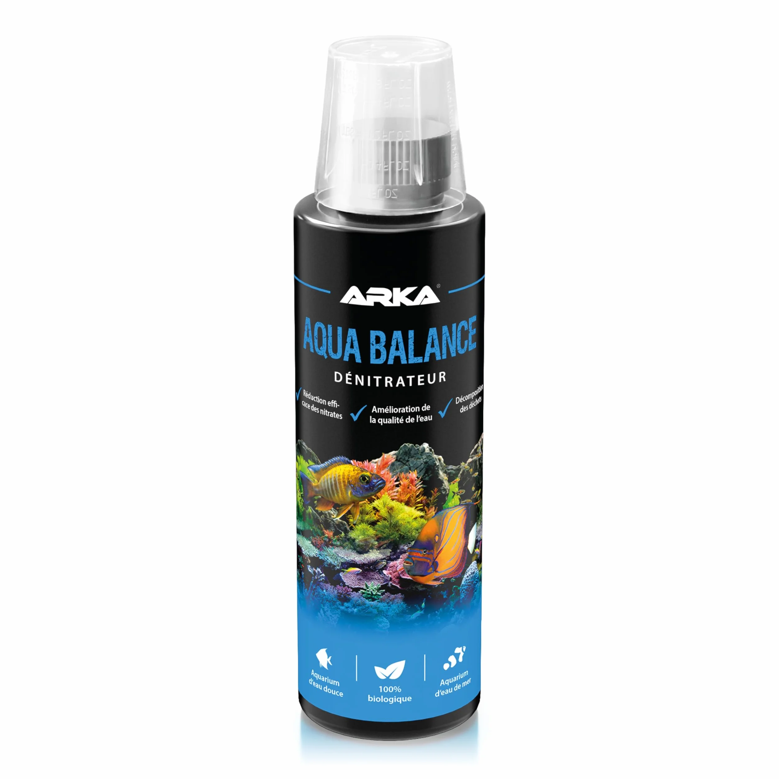 MICROBE-LIFT Aqua Balance Nettoie aquarium réduit nitrates eau douce eau de mer
