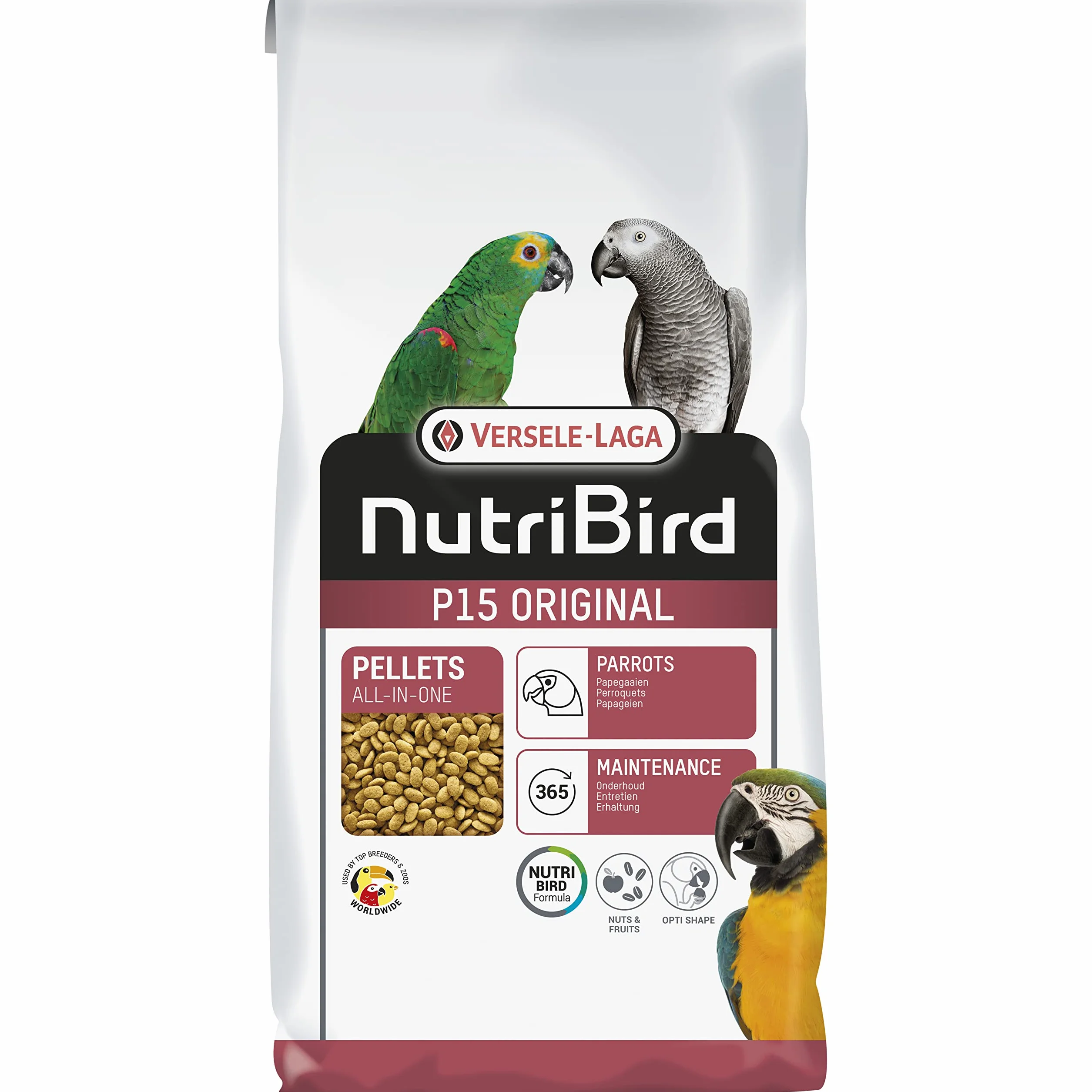 VERSELE-LAGA NutriBird P15 Original Granulés Extrudés Aliment Perroquet 10kg