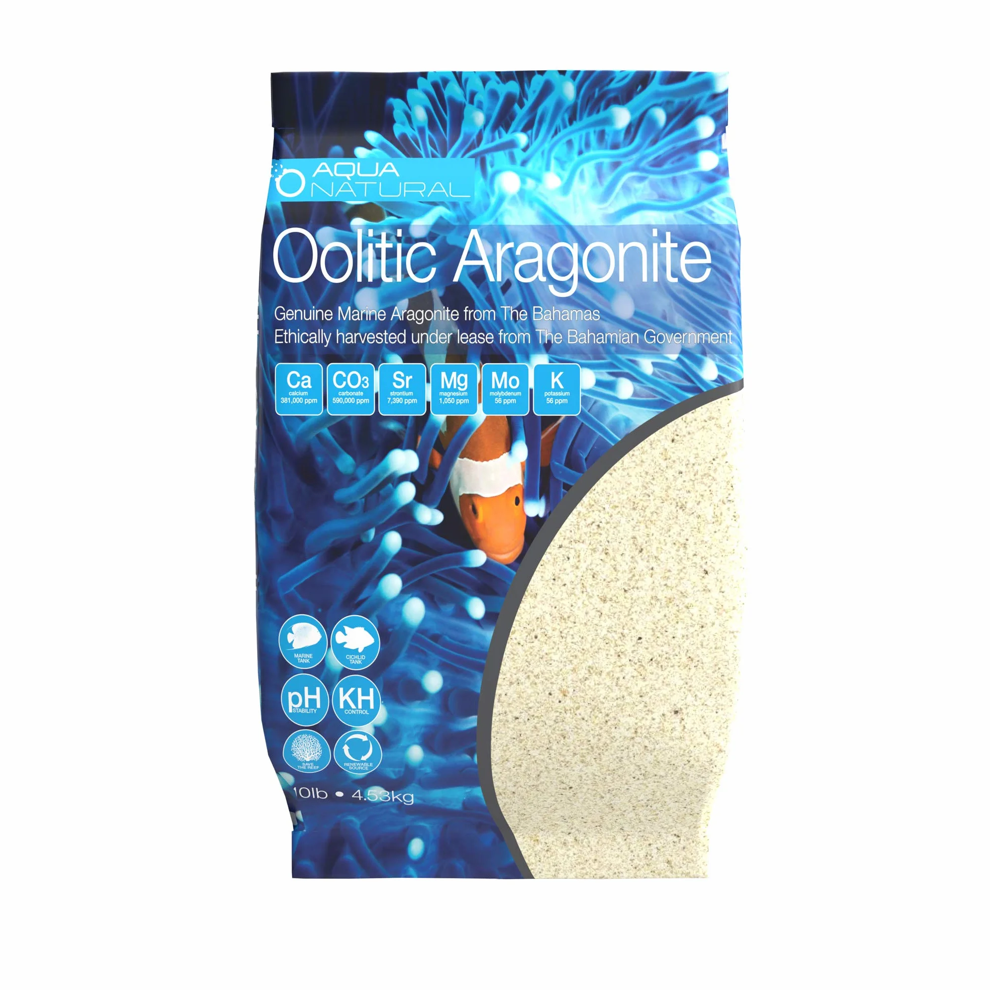 Aquanatural Sable d'aquarium oolitique d'aragonite 4,53 kg