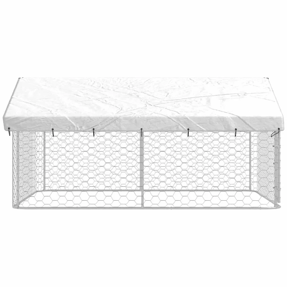 Chenil Extérieur Métal pour Chien 300x300x150 cm