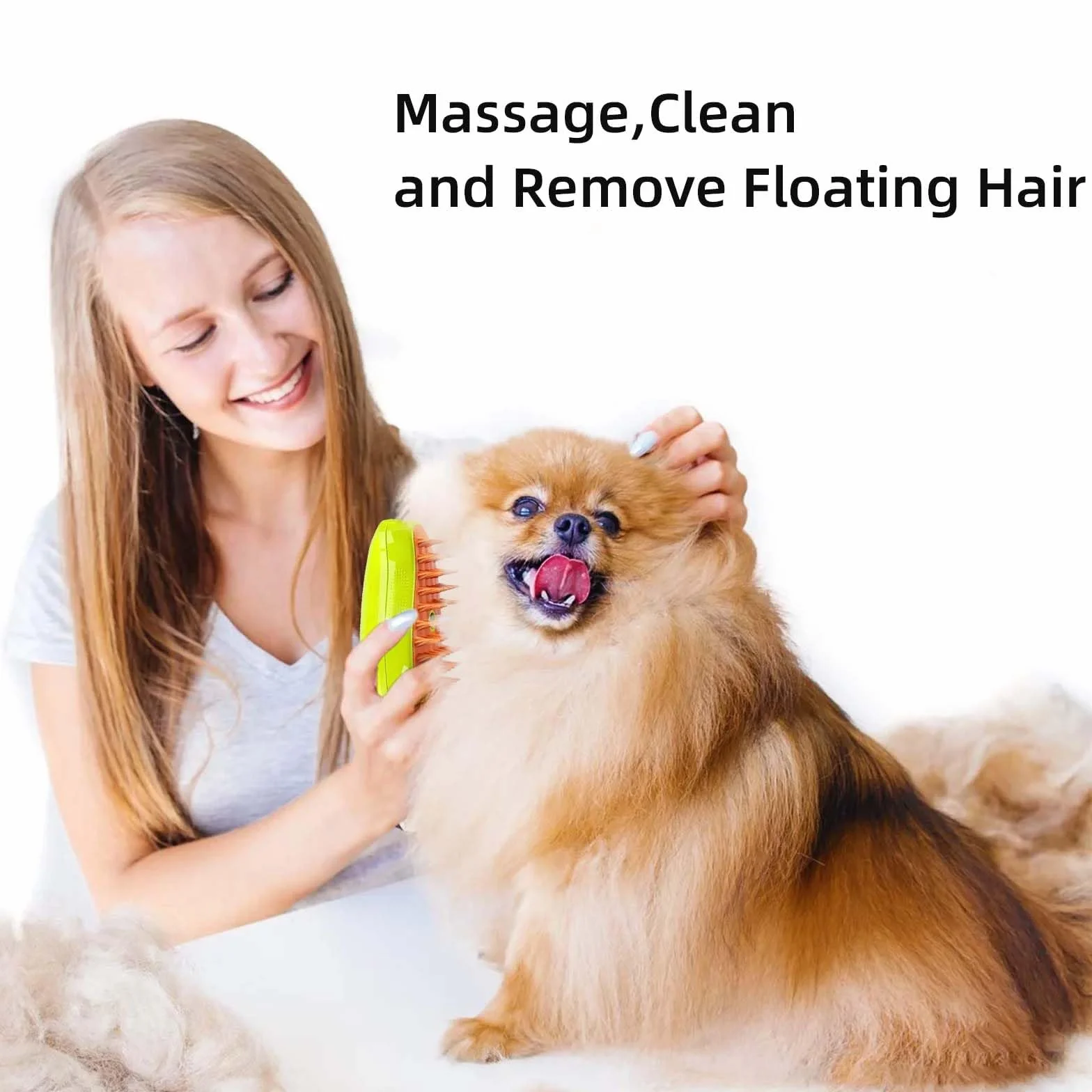 Brosse Vapeur 3 En 1 Peigne De Massage En Spray Pour Chats
