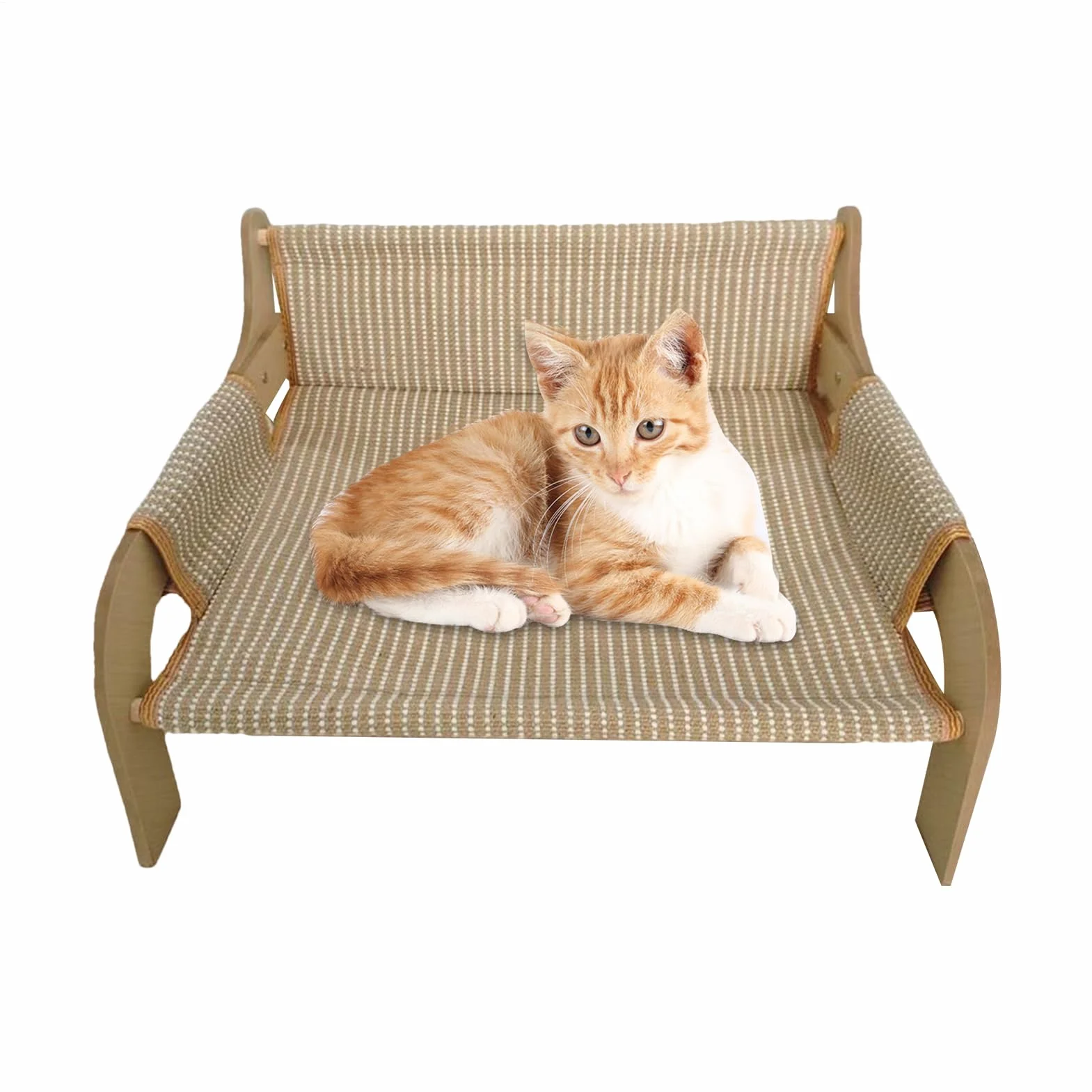 Canapé lit surélevé respirant pour chiens et chats, intérieur extérieur