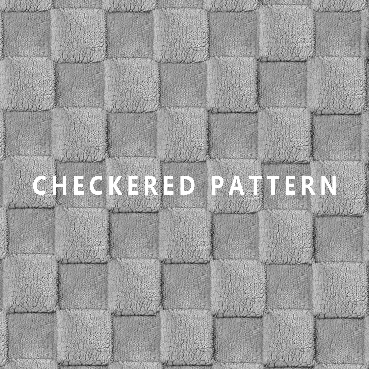 Panier Chien Grande Taille Orthopédique, Lit Matelas pour Chien avec Motif Damier, Lavable en Machine, Coussin Déhoussable, houssable Imperméable, Base antidérapante, 91x61cm, Gris