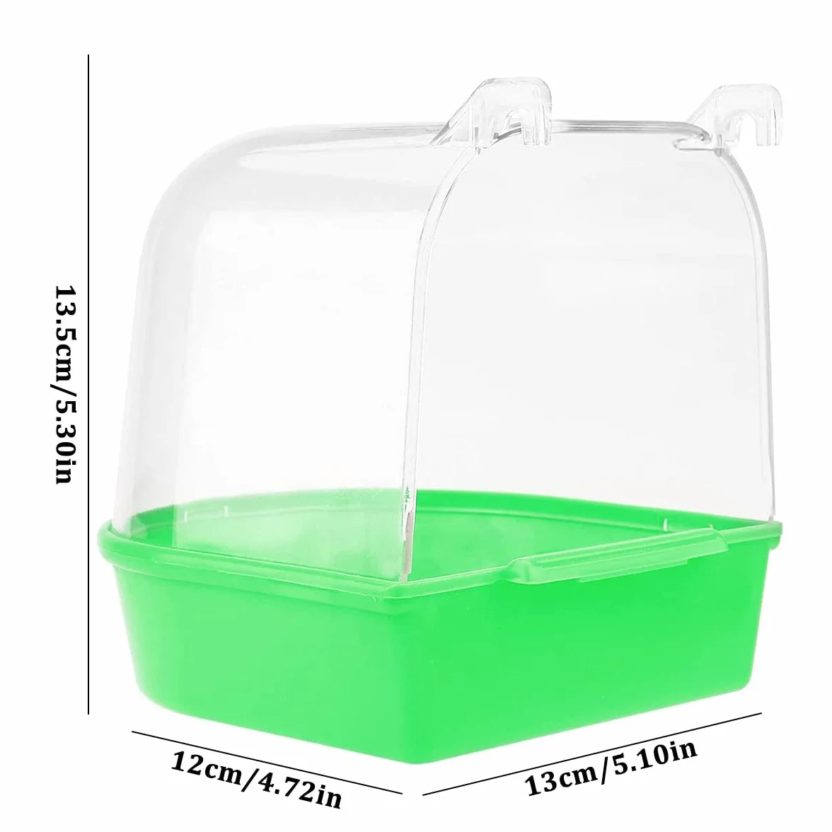 2PCS Baignoire pour Oiseaux,Baignoire Bird Bain D'oiseau Cage Baignoire Oiseaux Baignoire Suspendue avec Crochets Fournitures de Cage à Oiseaux pour Oiseaux Canaries Budgies et Perroquet