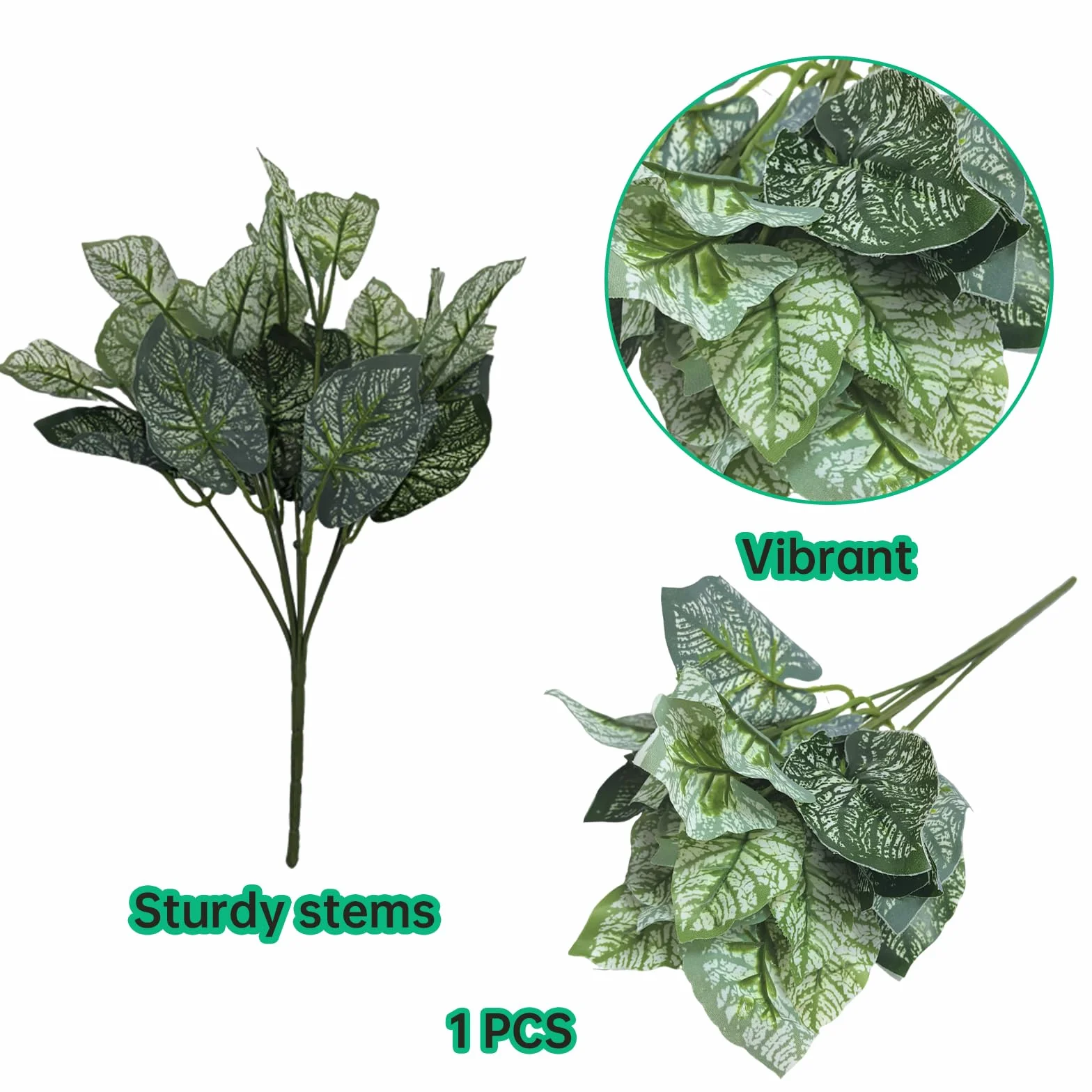 4-en-1 Plantes Suspendues et Hamac pour Reptiles – Ensemble de Décoration de Terrarium pour Reptiles avec Lianes Flexibles & Ventouses – Idéal pour Lézard, Caméléon, Gecko, Tortue (Vert)