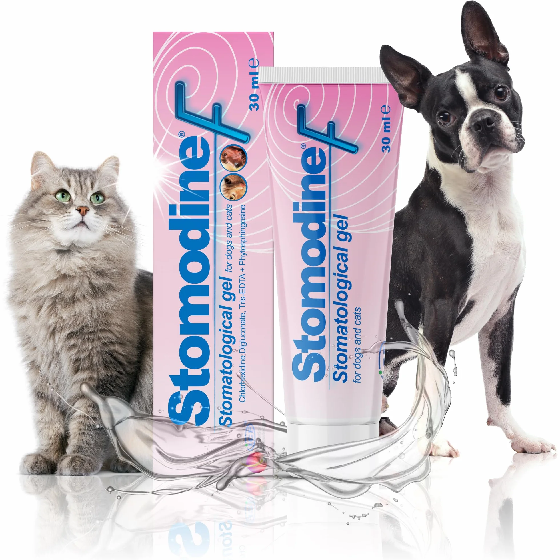ICF Stomodine F Gel Appétent Hygiène Buccale Chiens Chats 30ml