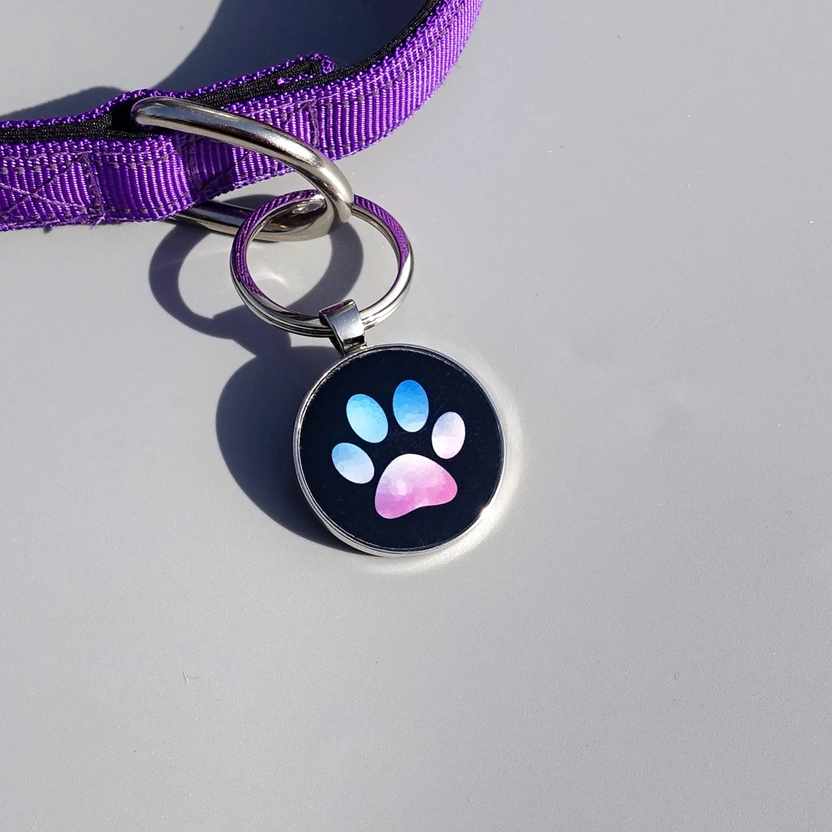 medaillon chien personnalisé，medaille pour chien， Médaille d'identification personnalisable pour animal de compagnie - Affichage d'informations unique - Modifiable