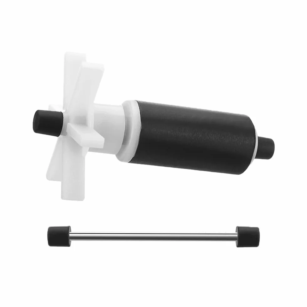 Lot de 2 turbines de rotor de pompe submersible, turbine de pompe à eau, joint libre, filtre magnétique haute efficacité, turbine de rotor d'aquarium, résistant à l'usure et à faible bruit