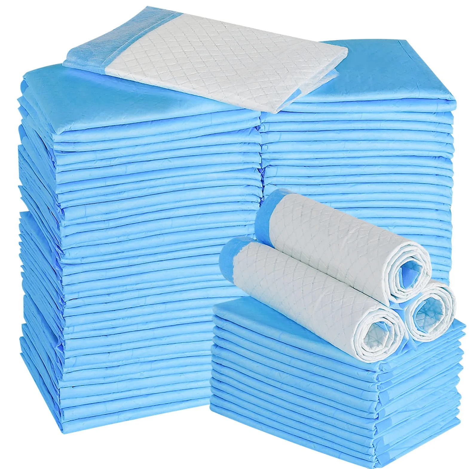 Lot de 100 tapis d'apprentissage de la propreté ultra absorbants pour animaux de compagnie (33 x 45,7 cm)
