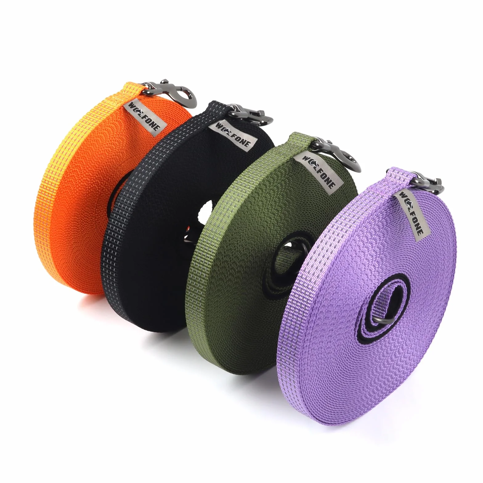 Wolfone Longe pour Chien 5 m Réfléchissante Dressage Plein Air Vert
