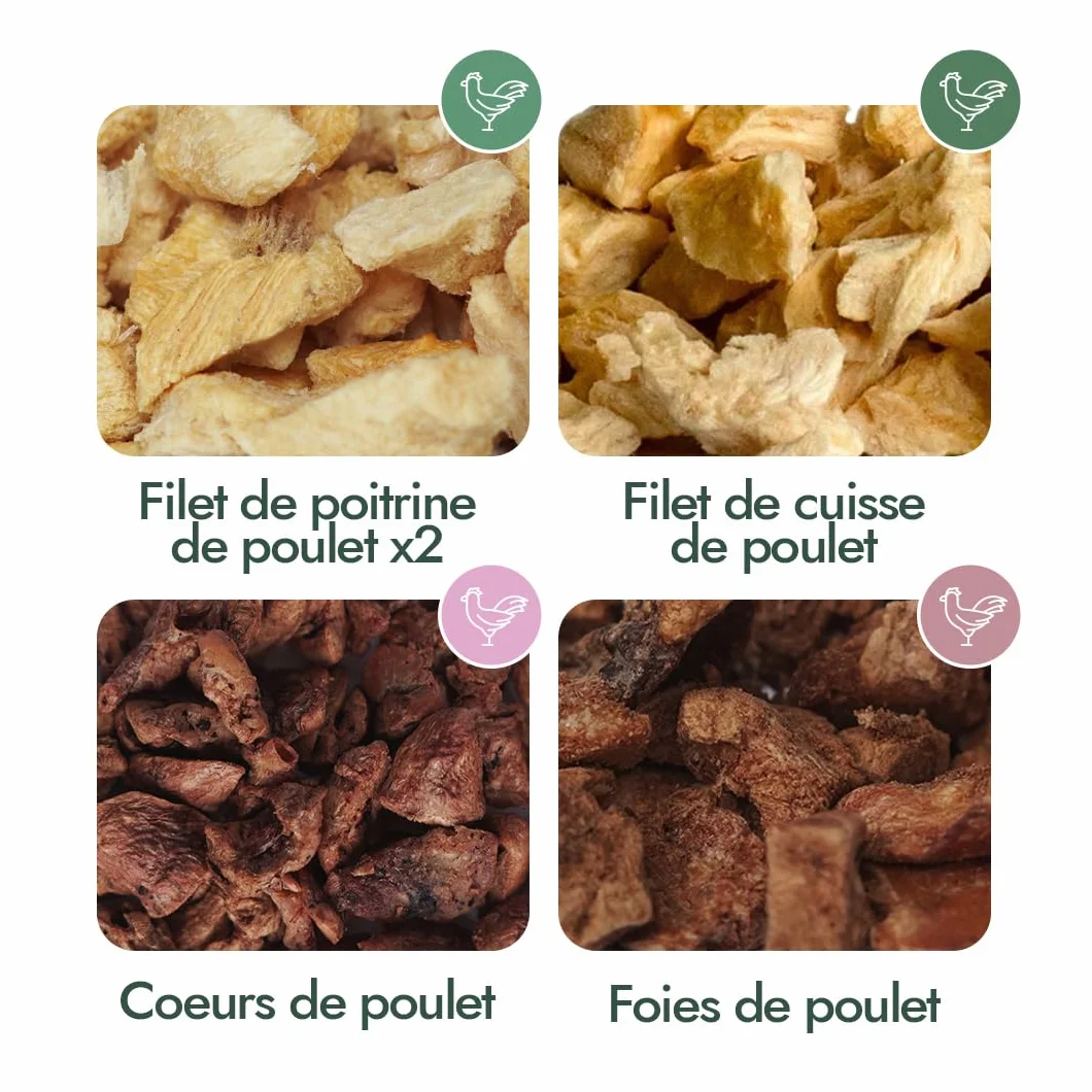 AYLA Friandises pour chat lyophilisées Riche en protéines Booster pelage muscles 140 g mélange