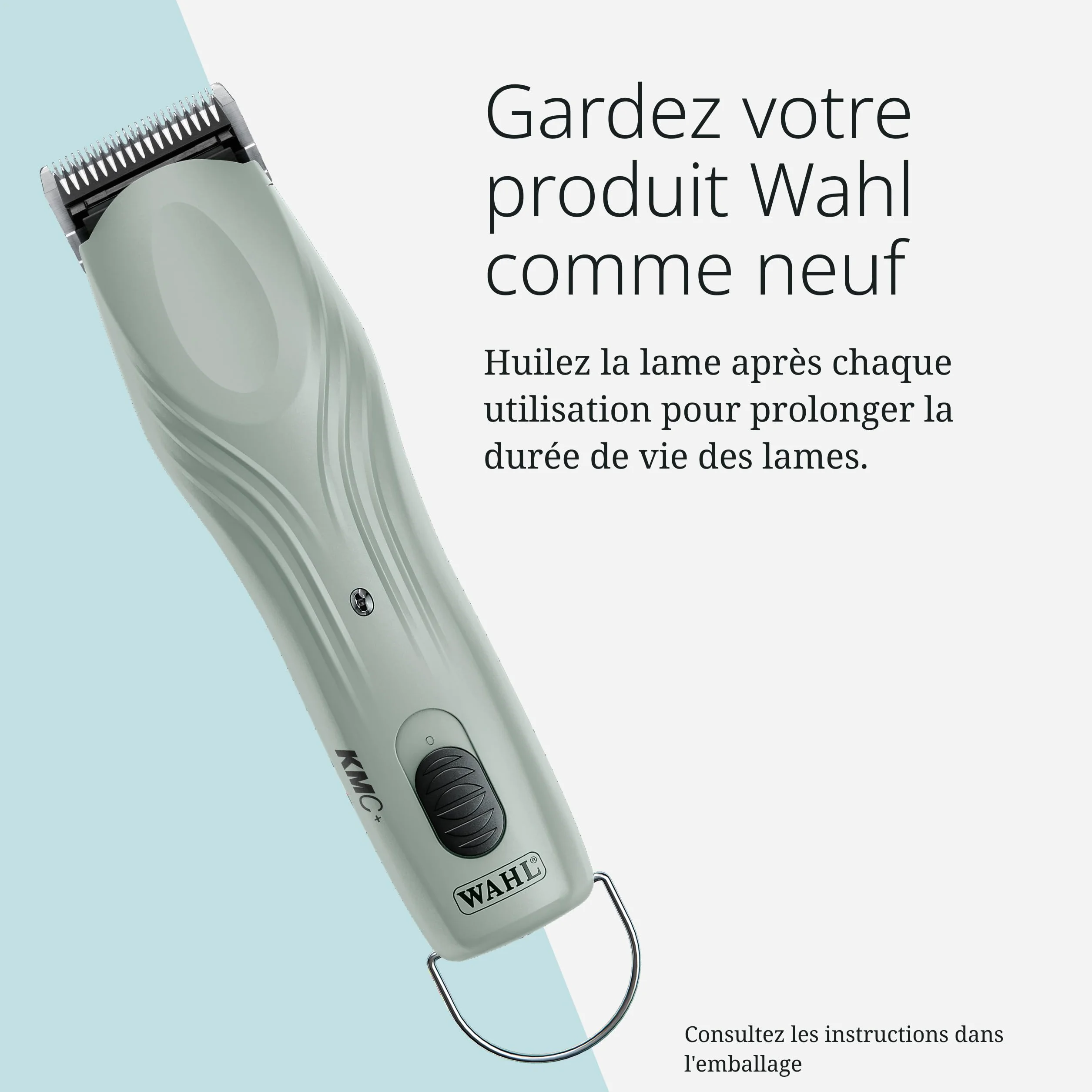 Wahl KMC+ Tondeuse Animaux Moteur Sans Brosse 120 Minutes Autonomie