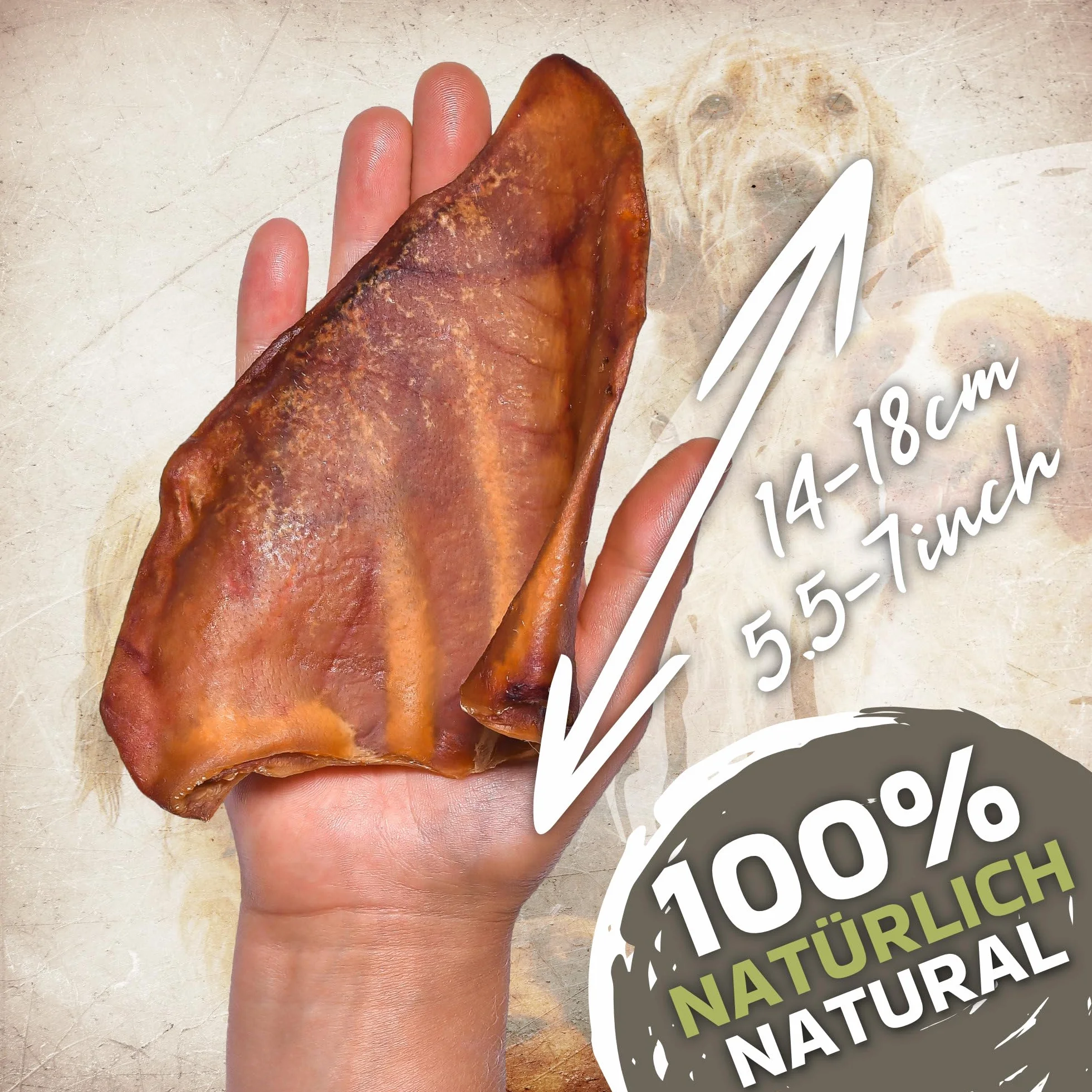 Oreilles de Porc pour Chiens 20 pièces (1kg) Friandises Naturelles sans céréales ni additifs Séchées à l’air