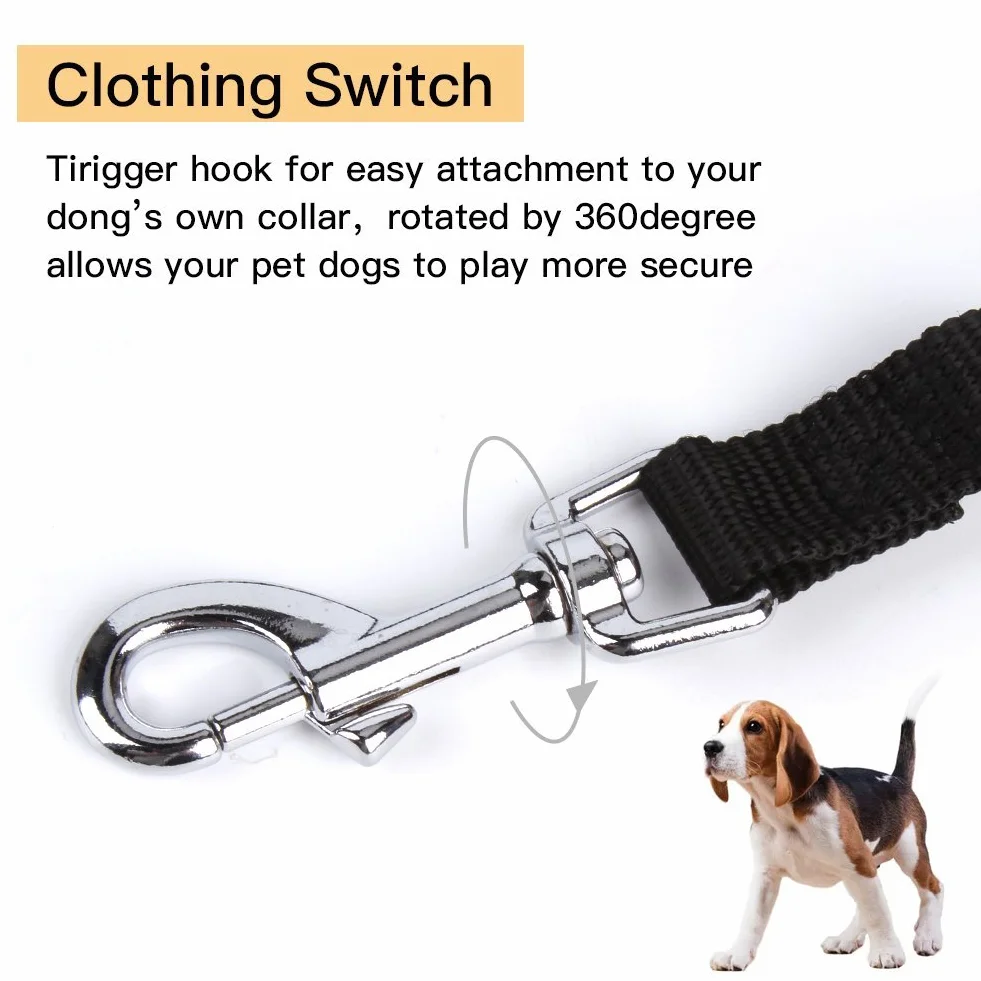 Minleer Longe pour Chien Nylon Corde 6M Noir