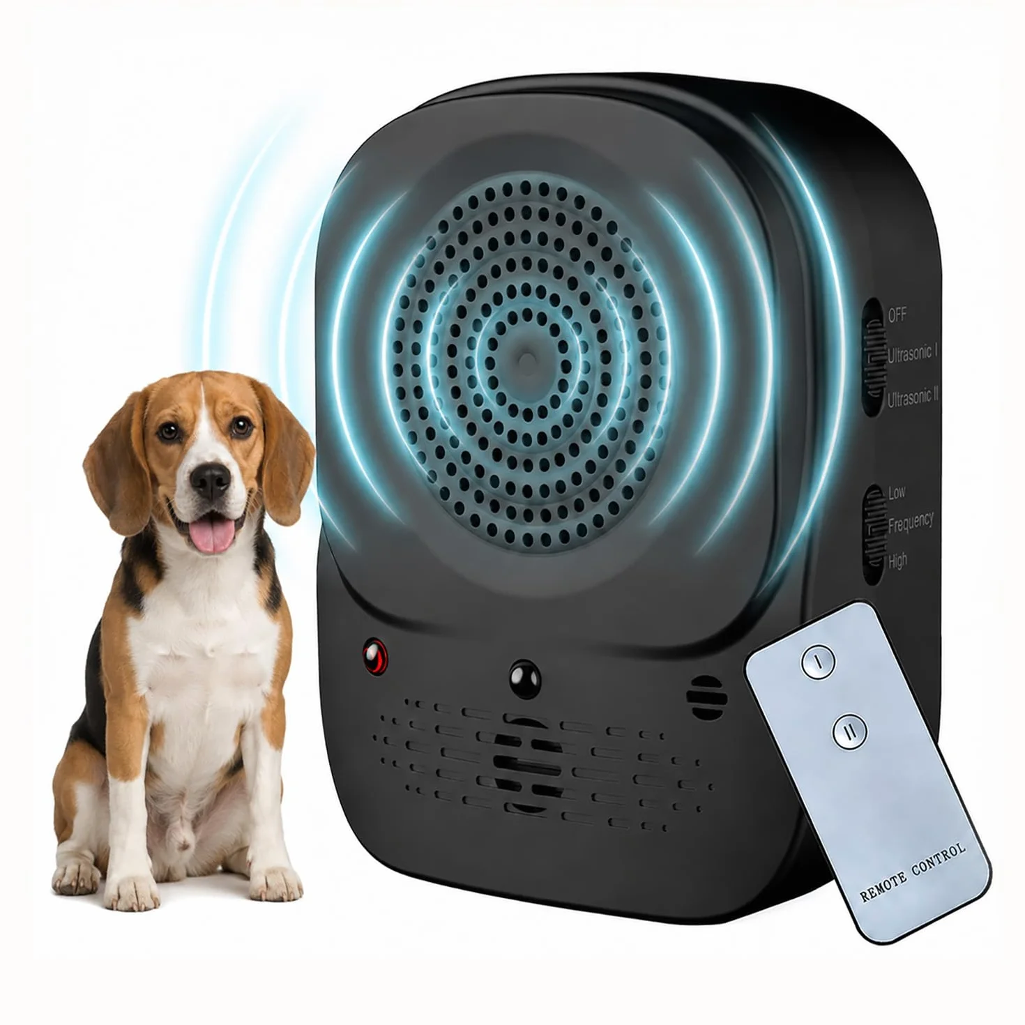 Anti-Aboiement pour Chien Automatique Ultrason 4 Modes IP45 Étanche Rechargeable